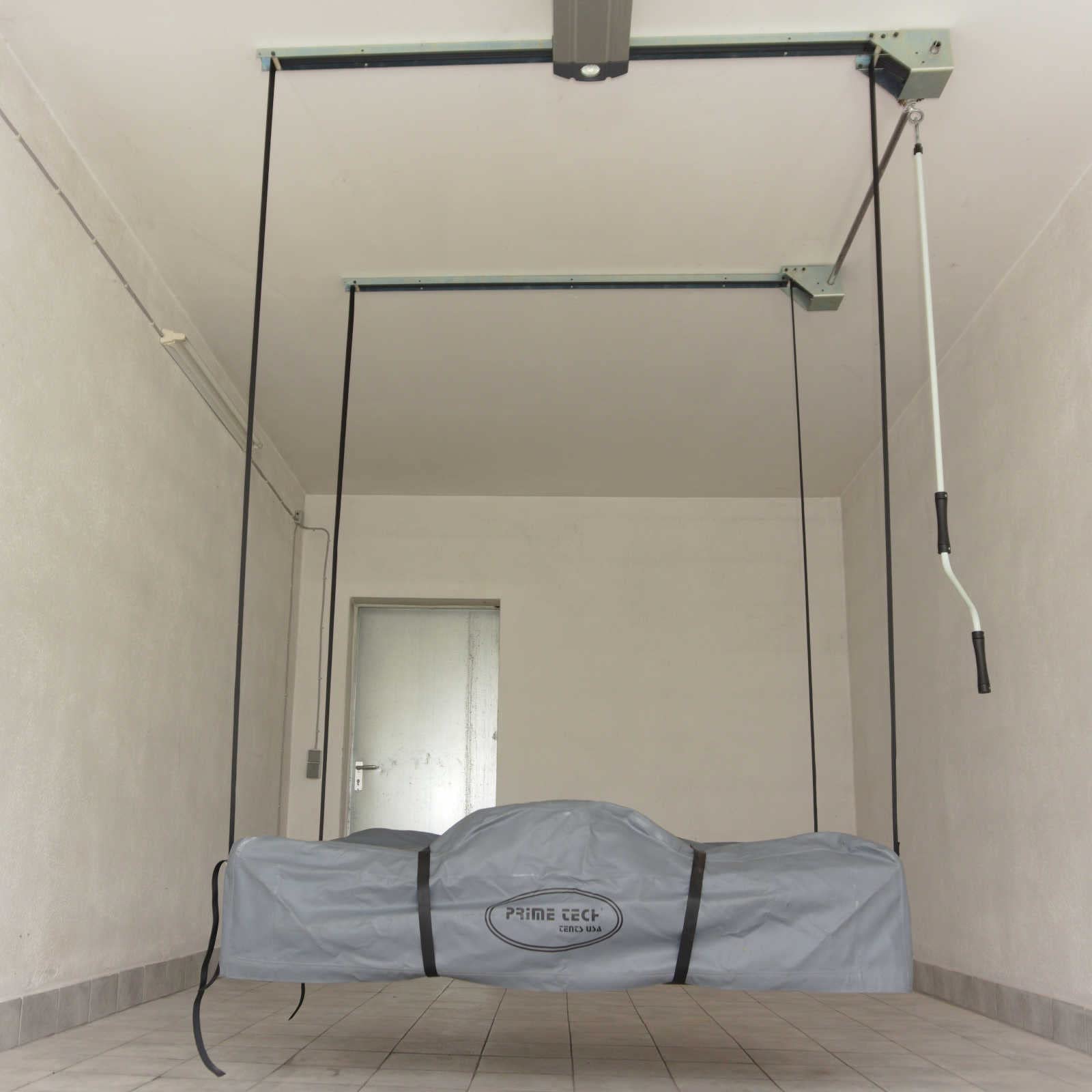 Prime Tech Dachzeltlift 2.0 Dachboxlift Deckenlift Garagenlift Lift bis 150 kg mit bis zu 240 cm Hubhöhe