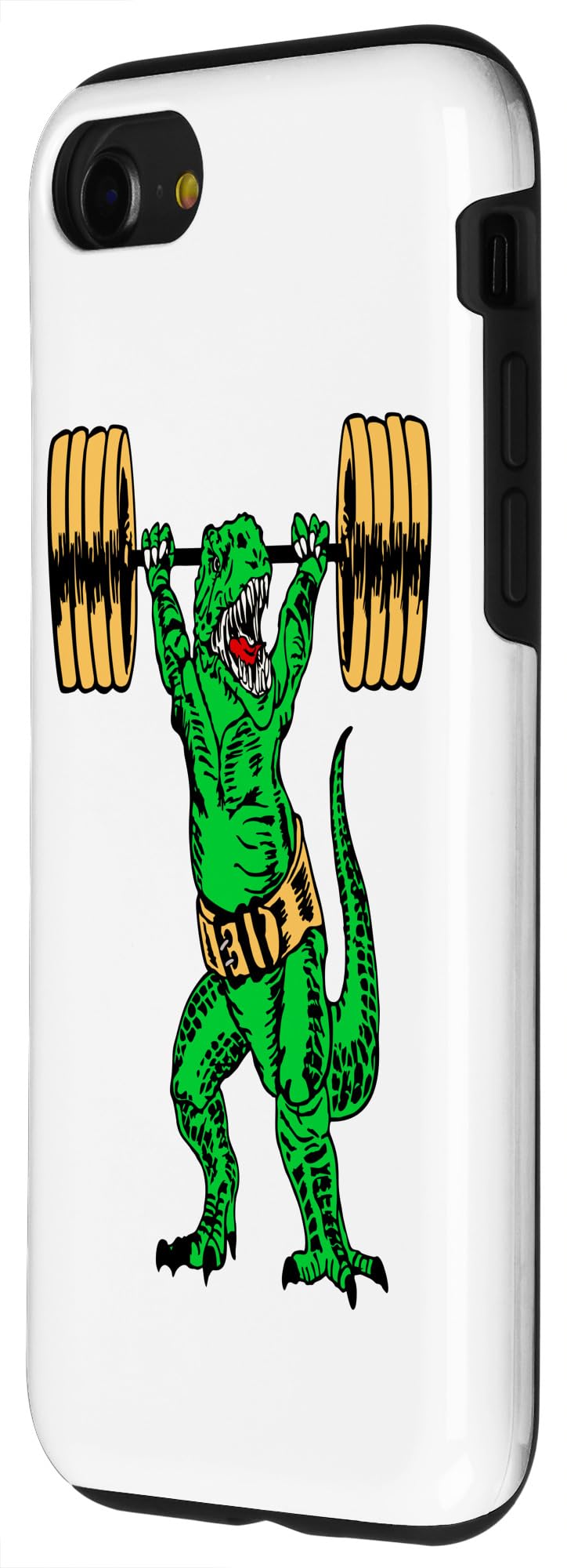 iPhone SE (2020) / 7 / 8 Dinosaur Weight Lifting Barbells Fitness Animal Gym Workout Case