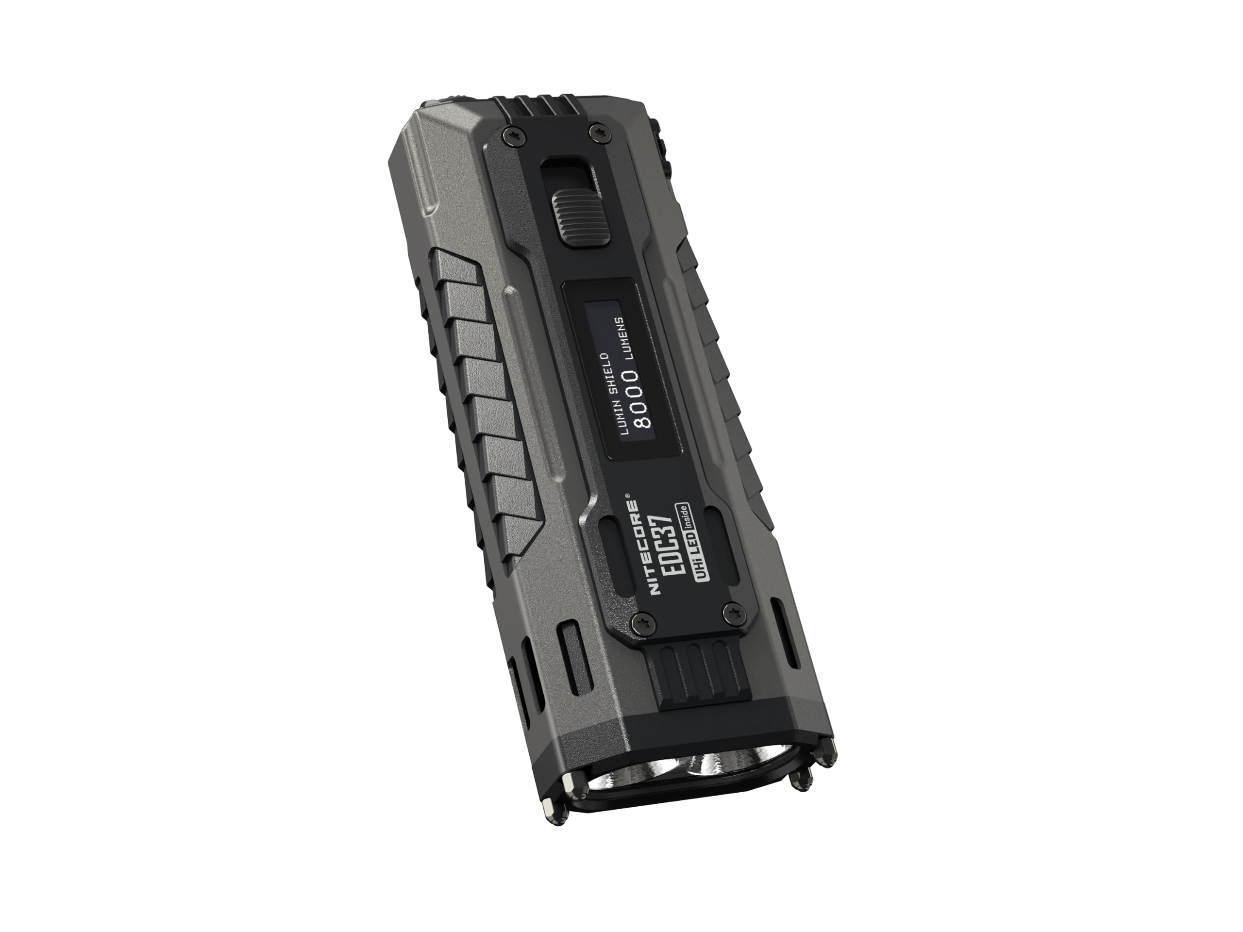 Nitecore EDC37 taktische LED-Taschenlampe – helle Taschenlampe mit 8000 Lumen, 420m Reichweite, USB-C wiederaufladbar, kompakt & wasserdicht für Outdoor, Notfall & Polizei