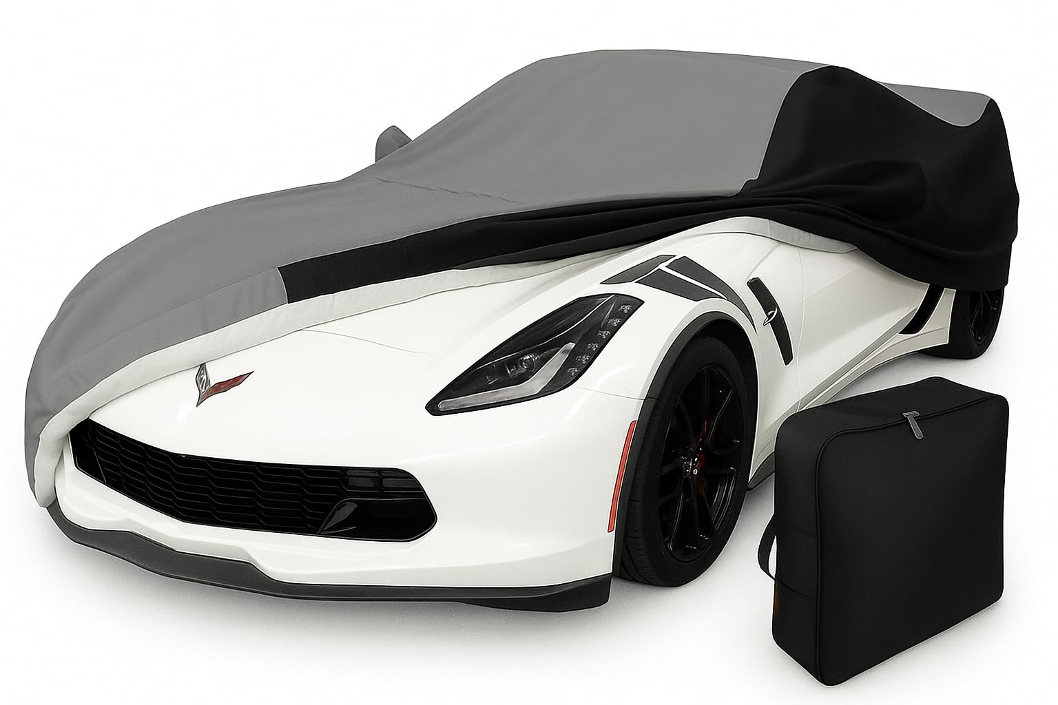 C7 Corvette Car Cover - Custom Fit Indoor Outdoor UV Rain Protection - Ultraguard Plus 300 Denier High