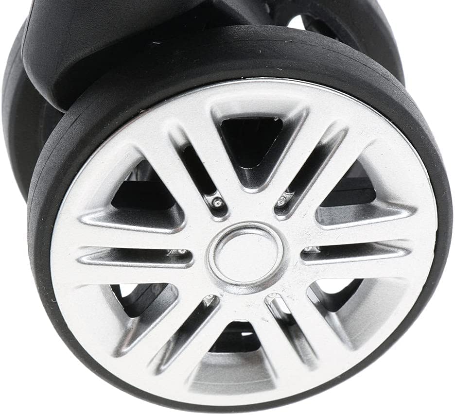 Arazi Spinner Caster,Swivel Wheels Replacement,2 Pieces A19 Suitcase Luggage Dual Roller Wheels Replacement Casters for Trolley Case Black - Easy Installation Casters4