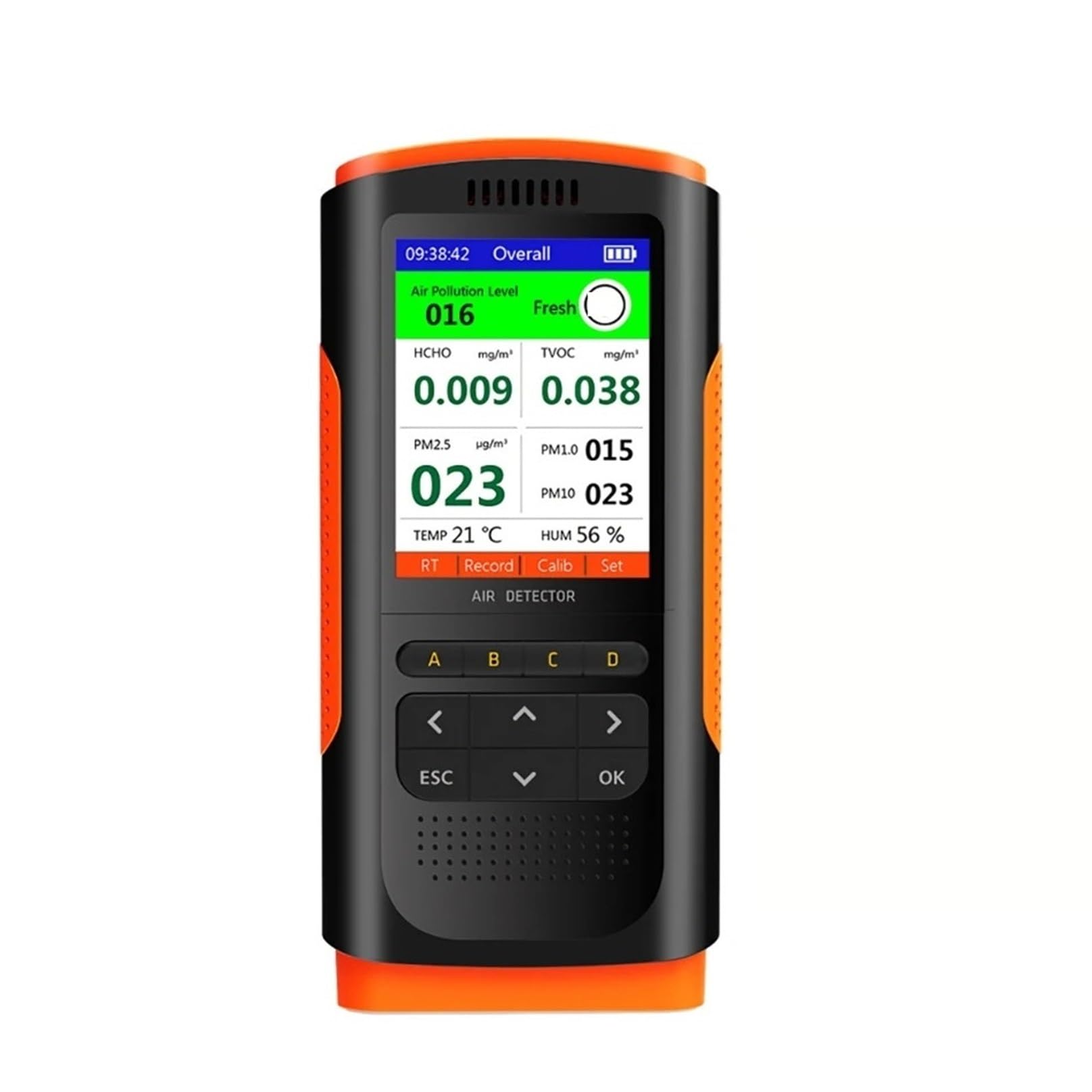 Air Quality Monitor, Digital Formaldehyde Detector Air Quality Tester Indoor Air Test PM2.5 Sensor
