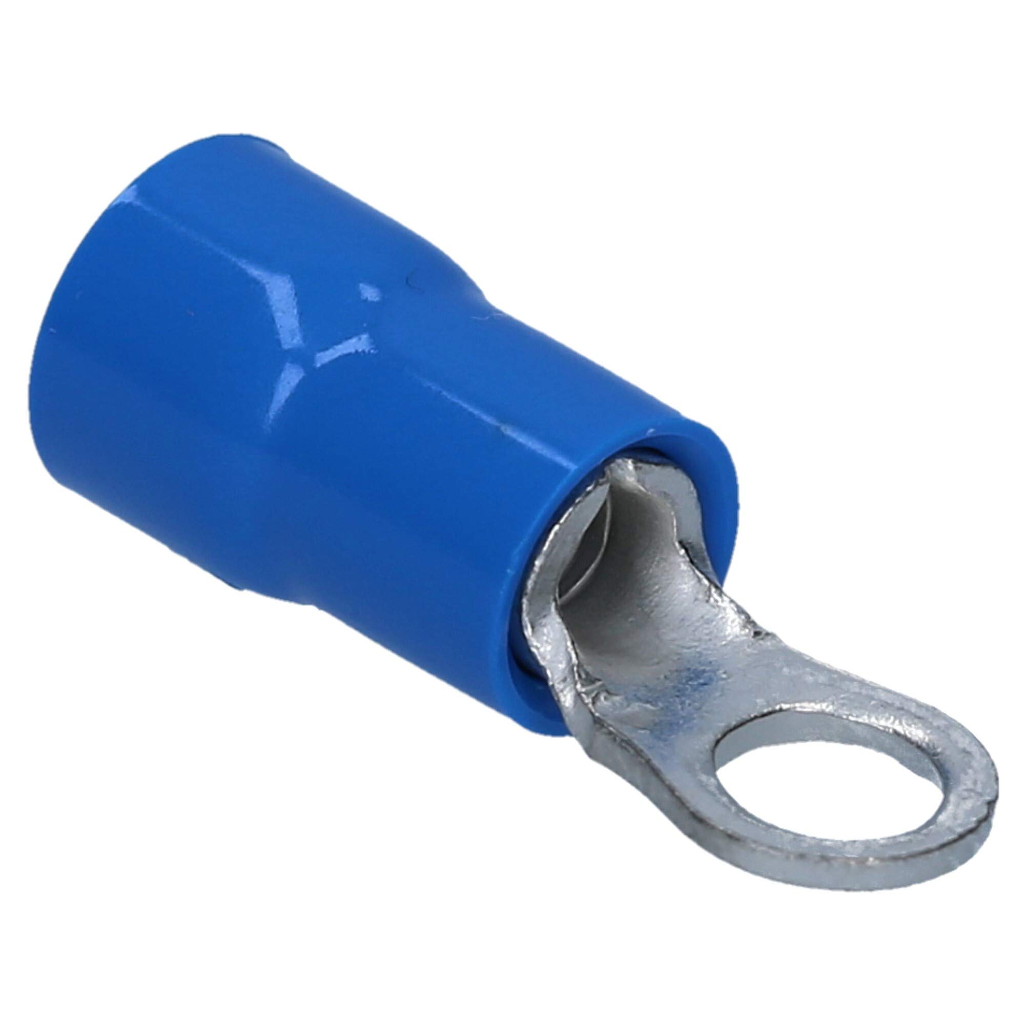 Cembre BF-M3,5 Lot de 100 Cosses à Œillet Isolées Bleu 1,5-2,5 mm² | Connecteurs à sertir en laiton étamé pour câbles électriques. Résistant de -20 à +80 °C. Qualité industrielle robuste.