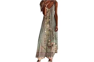 Floral Spaghetti Strap Summer Maxi Dress 2023