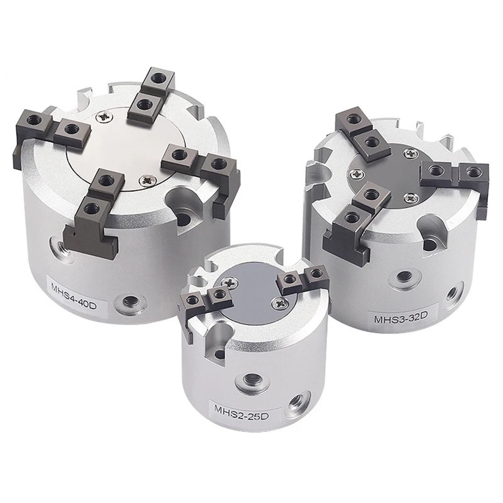 MHS2/MHS3/MHS4 Pinza pneumatica a 2/3/4 dita Cilindro pneumatico rotante a doppia azione di ricambio 16D/20D/25D/32D/40D/50D 1 pz(MHS2,16D)
