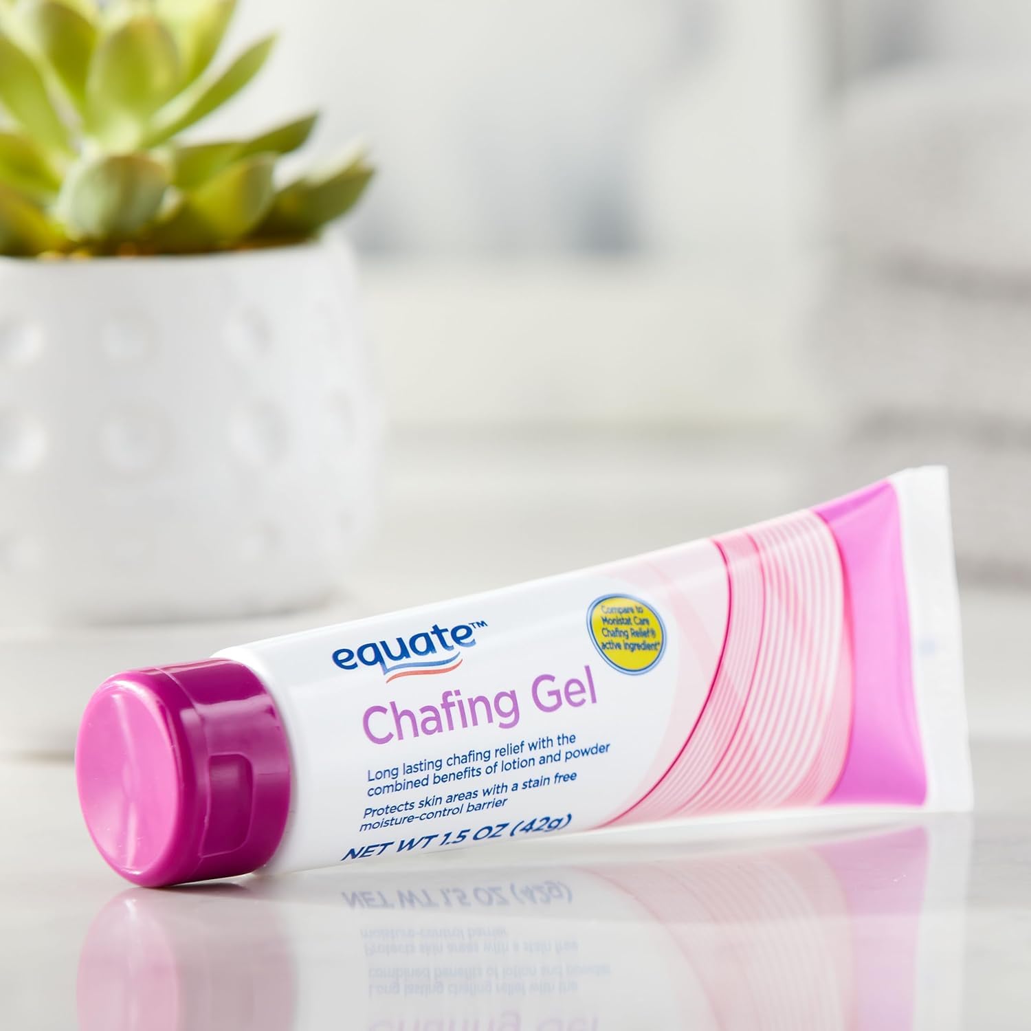 Ravazzi Equate Chafing Gel - Non-Greasy, Hypoallergenic, Fragrance/Talc/Paraban Free, 1.5 OZ and Card Gift
