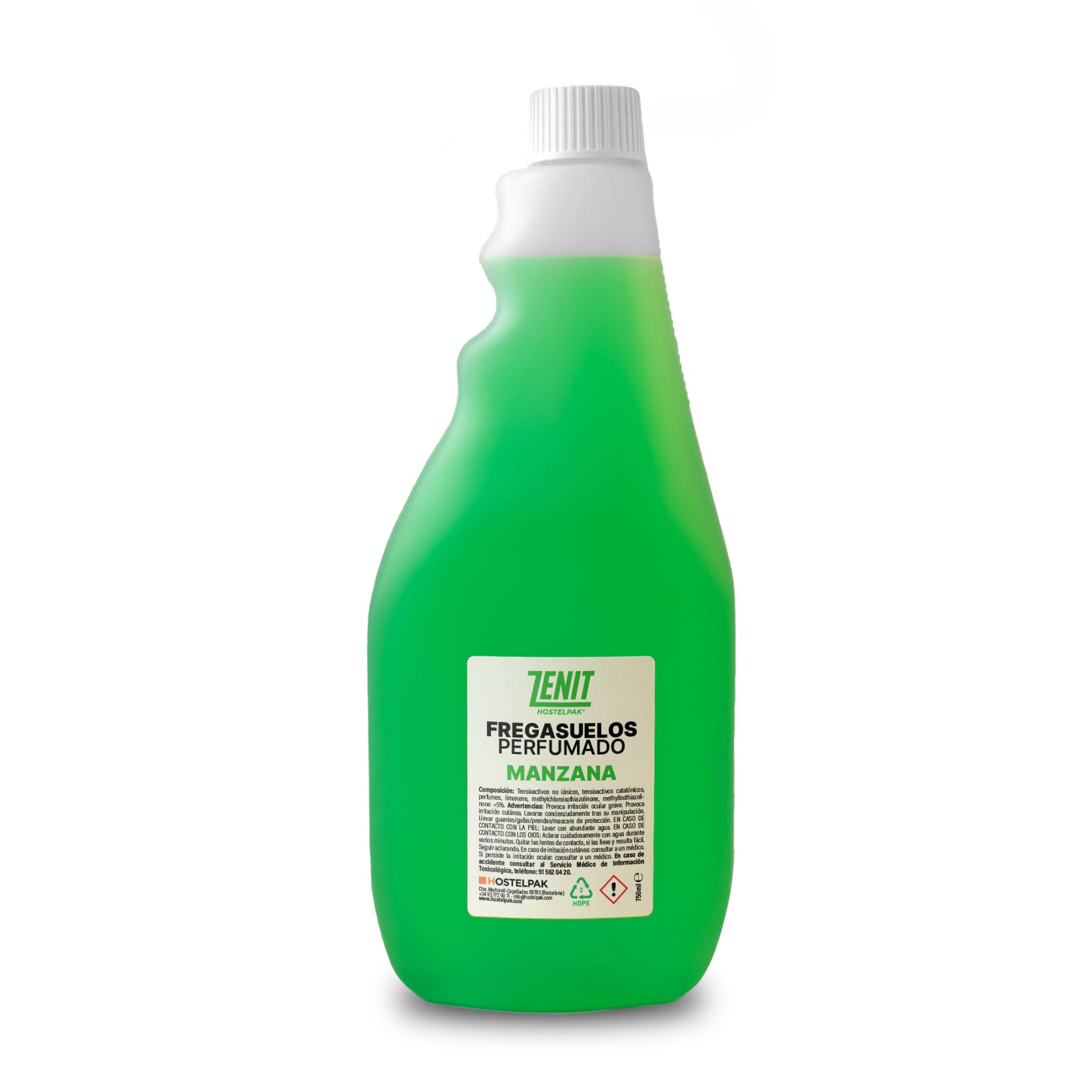 15 x 750 ml - Nettoyeur de sol parfumé pomme pomme professionnel pour tous types de sols, arôme agréable et durable