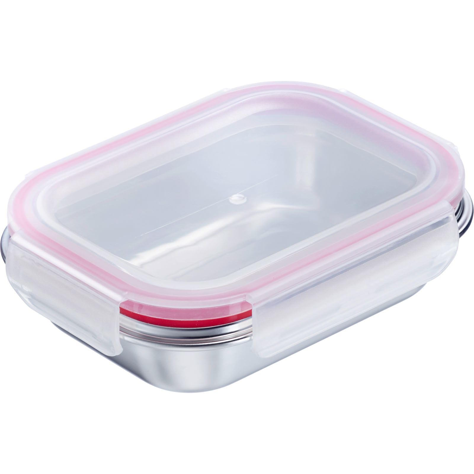 Westmark Stainless Steel Lunchbox – Leakproof Lunch Box – Microwave & Oven Safe, BPA-Free – Bento Box for School, Work & Kindergarten – Silver, 400 ml