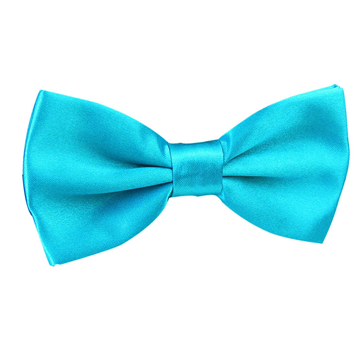 Alizeal Fashion Adjustable Pre-tied Holiday Bow Ties for Men Turquoise