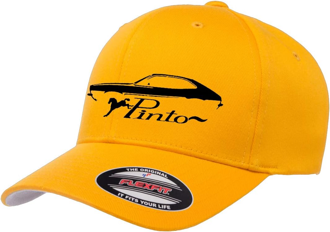 Ford Pinto Outline Design Athletic Baseball Fitted Hat Cap