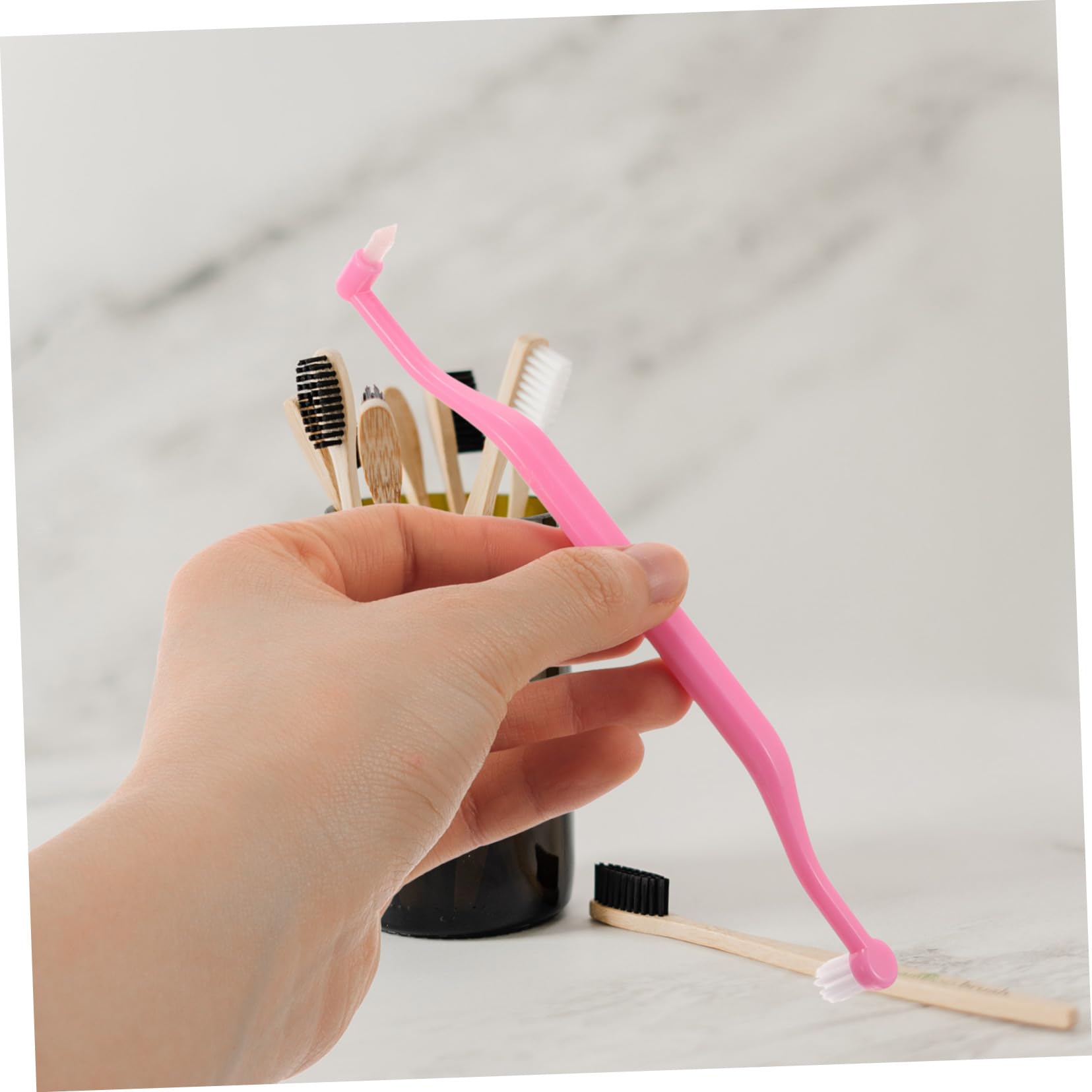 4 set Spazzolino Da Denti A Doppia Testa Per Testine Interdentali Spazzolino Da Denti Morbido A Forma Di U Spazzolino Da Denti Testine Per Spazzolino Da Denti Setole 4 pezzi * 4