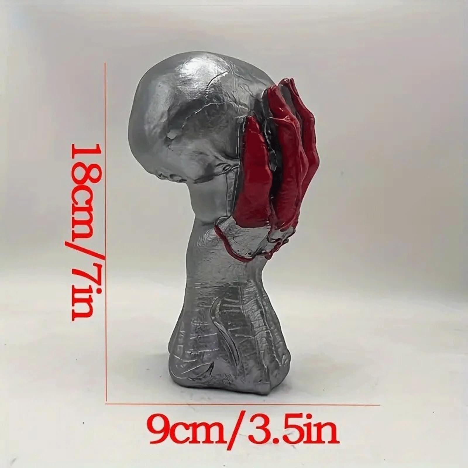 Rzeźby Halloween Ręczny Szkielet Statua Brutalny Szkielet Rzeźba Halloween Horror Żywica Rzemiosło Wystrój Domu Ozdoby Szał Statua Wystrój Domu Estetyczne