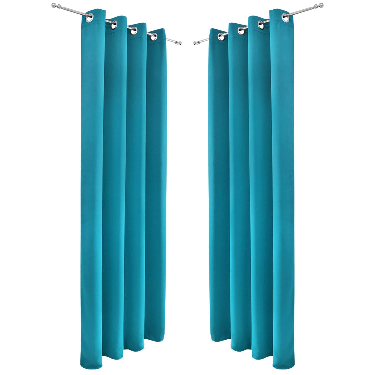 Beautissu Lot de 2 Rideaux occultants Opaque Thermiques pour fenêtre Porte