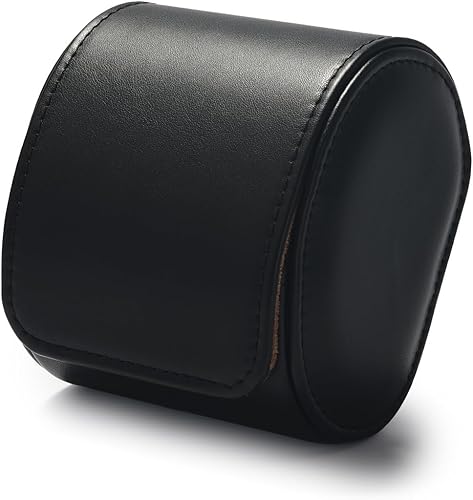 Vista 2 de Caja de reloj de piel sintética para reloj, caja organizadora de rollo para reloj de hombre, estuche de viaje, estuche de almacenamiento de joyas