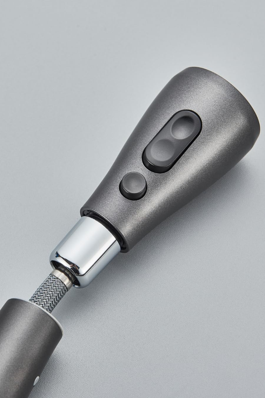 Ari 3-Wege Küchenarmatur Spültischarmatur Ausziehbarer Auslauf Graphit 360-Grad Nordic im Set mit Untertisch Umkehrosmose Wasserfilter Trinkwasseranlage RO7 SLIM