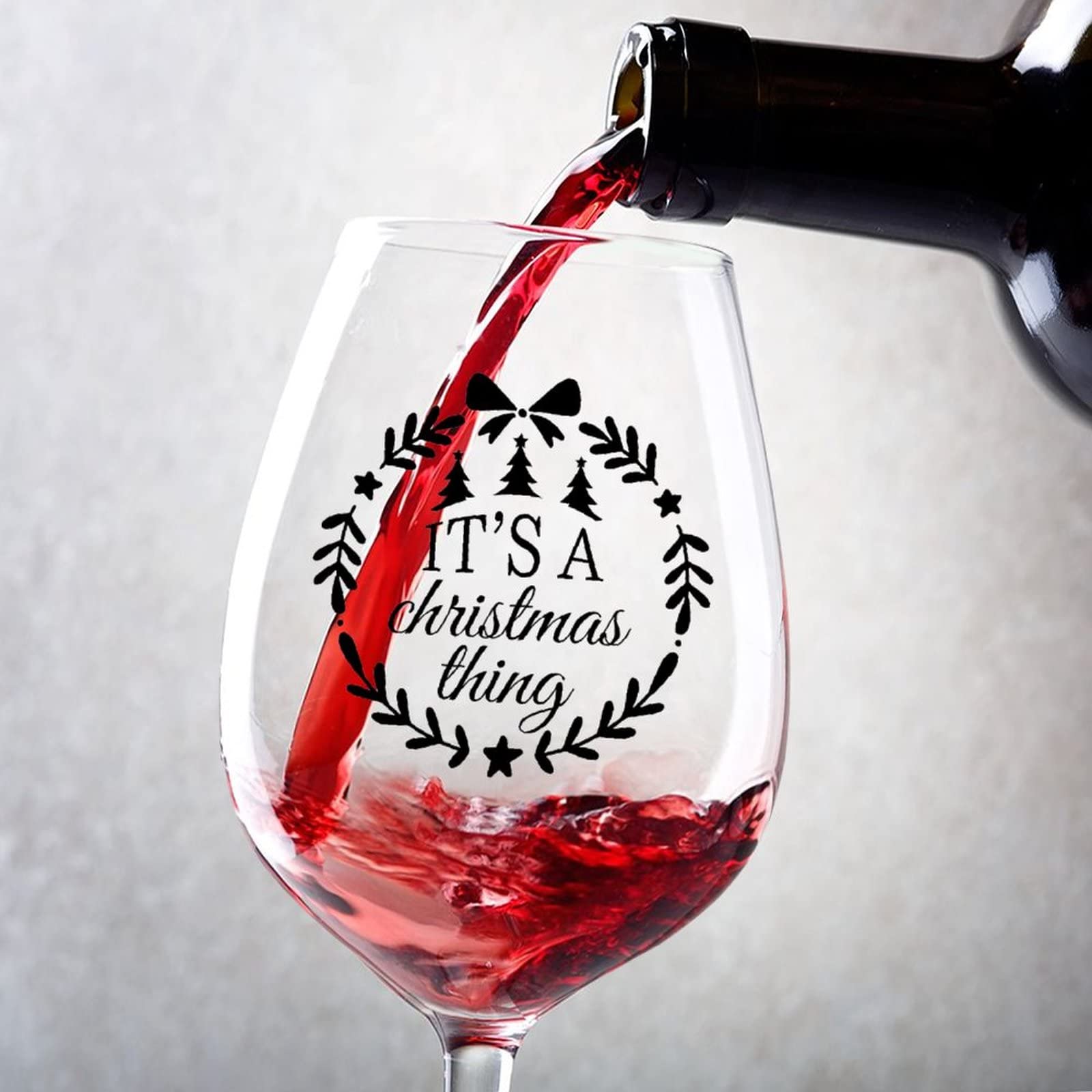 Verres à vin amusants 500 ml pour briser la glace à Noël
