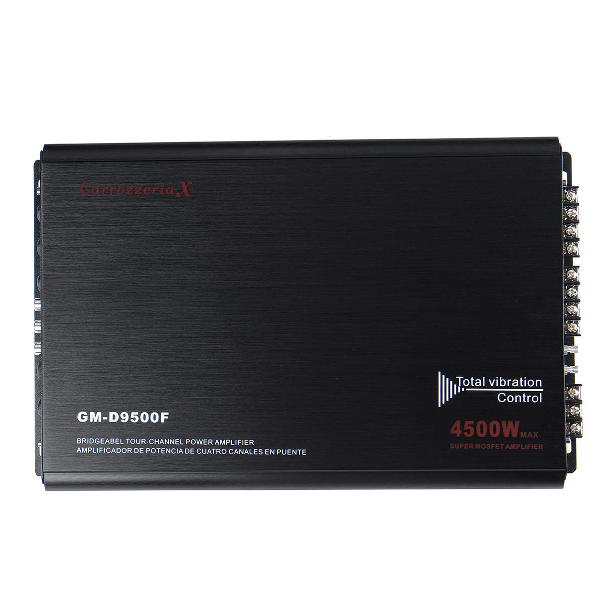 YONGYAO 12V 4500W Coche Audio Estéreo Potencia Amplificador Subwoofer Envolvente estéreo 3D de 4 Canales Clase A/B