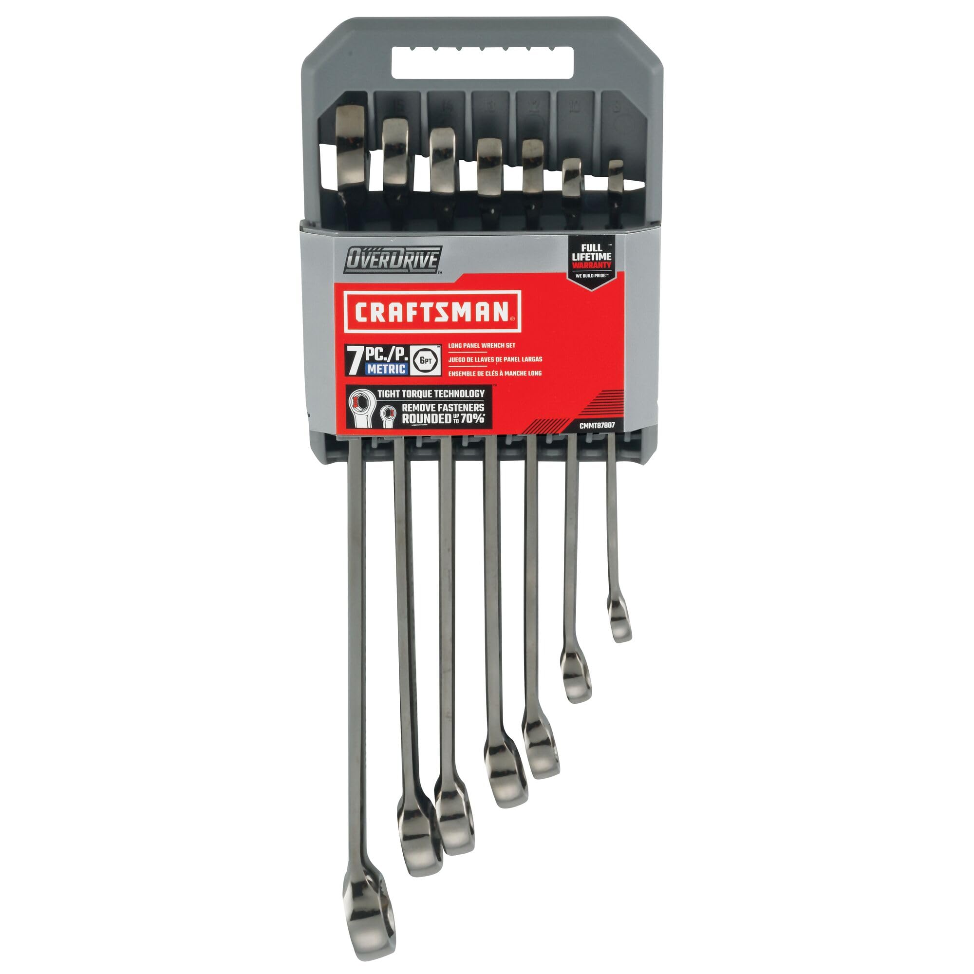 CRAFTSMAN Overdrive CMMT87807 - Juego de llaves métricas (7 unidades)