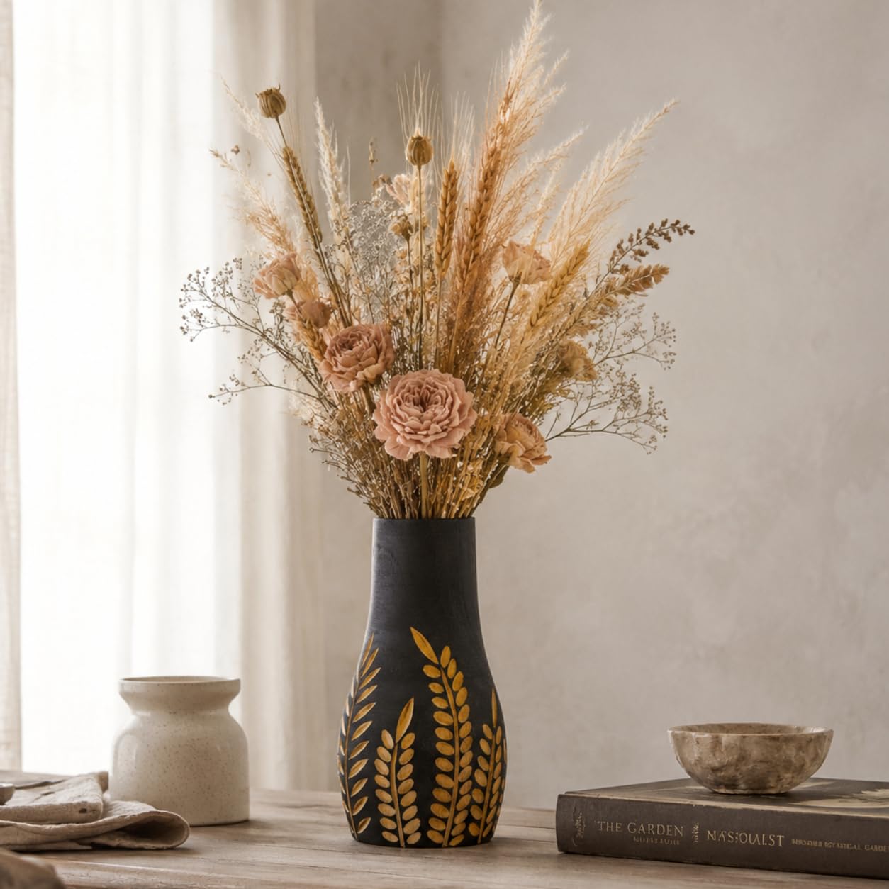 Photo 1 of Jhumeg Wood Flower Vase for Centerpieces