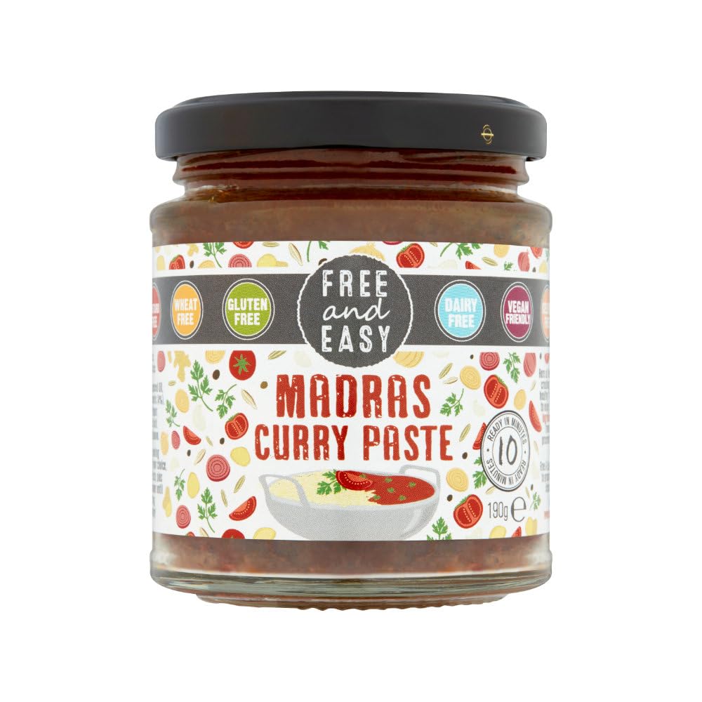 Free & Easy Madras Curry Paste, 6 x 190g