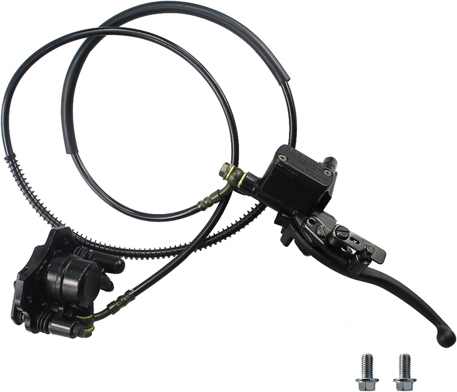 Complete Front Brake Master Cylinder, Caliper & Hose Kit For Kawasaki KLR650 (1987-2007) – ALTAYE – 1-Year Warranty! - View #2
