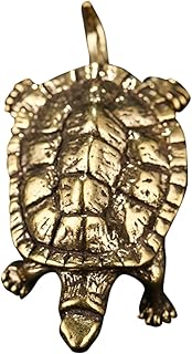 Veemoon 1pc Ornaments Vintage Office Decor Cars Ornament The Office Keychain Feng Shui Sculpture Retro Desktop Turtle Millennium Turtle Figurine Office Ornament Creative Ornament Brass