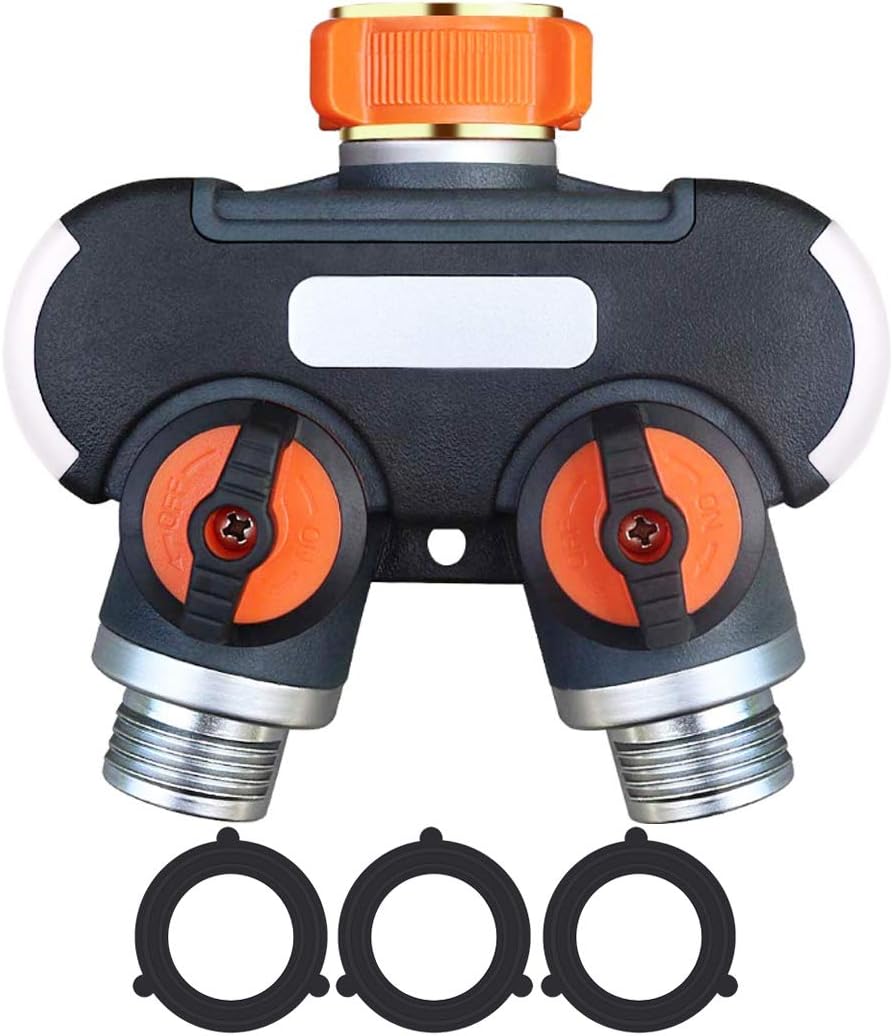 Y Hose Splitter, Garden Water Hose Y Splitter Connector 2
