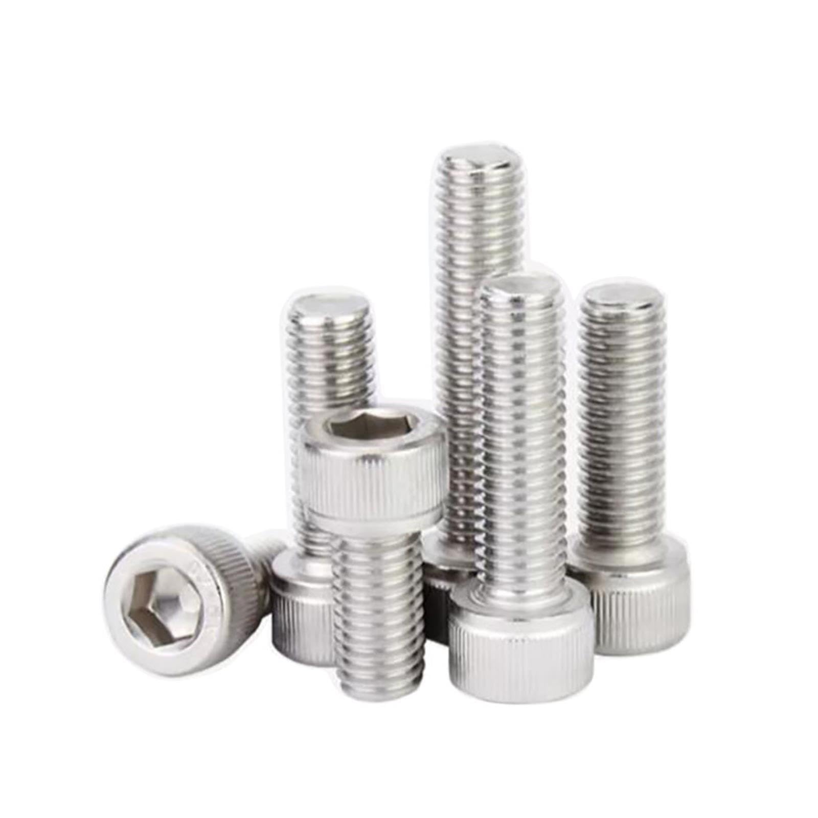 Śruba z łbem walcowym imbusowym M7/M9 304SS z pełnym gwintem 1/1,25 mm