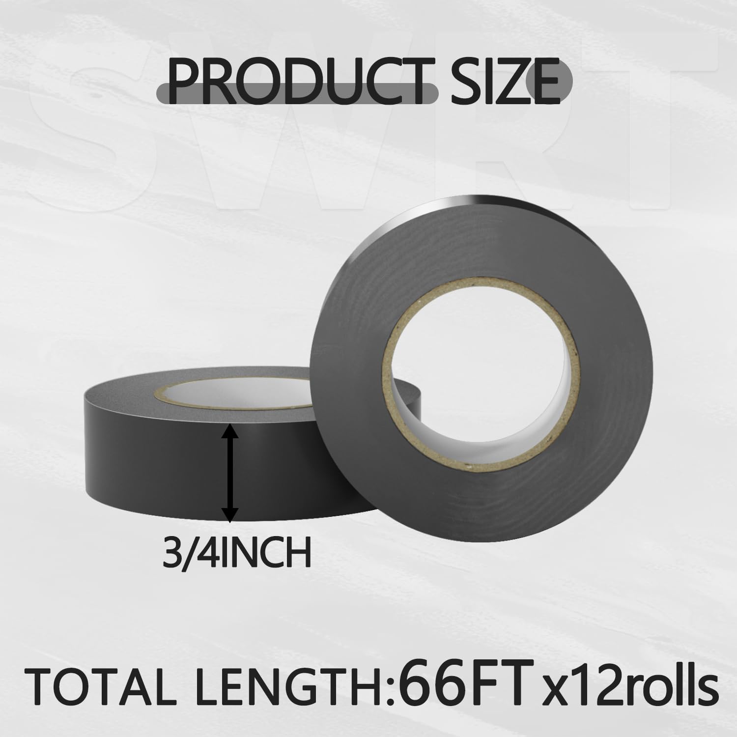 SWRT Electrical Tape - 12 Pack, Waterproof -7