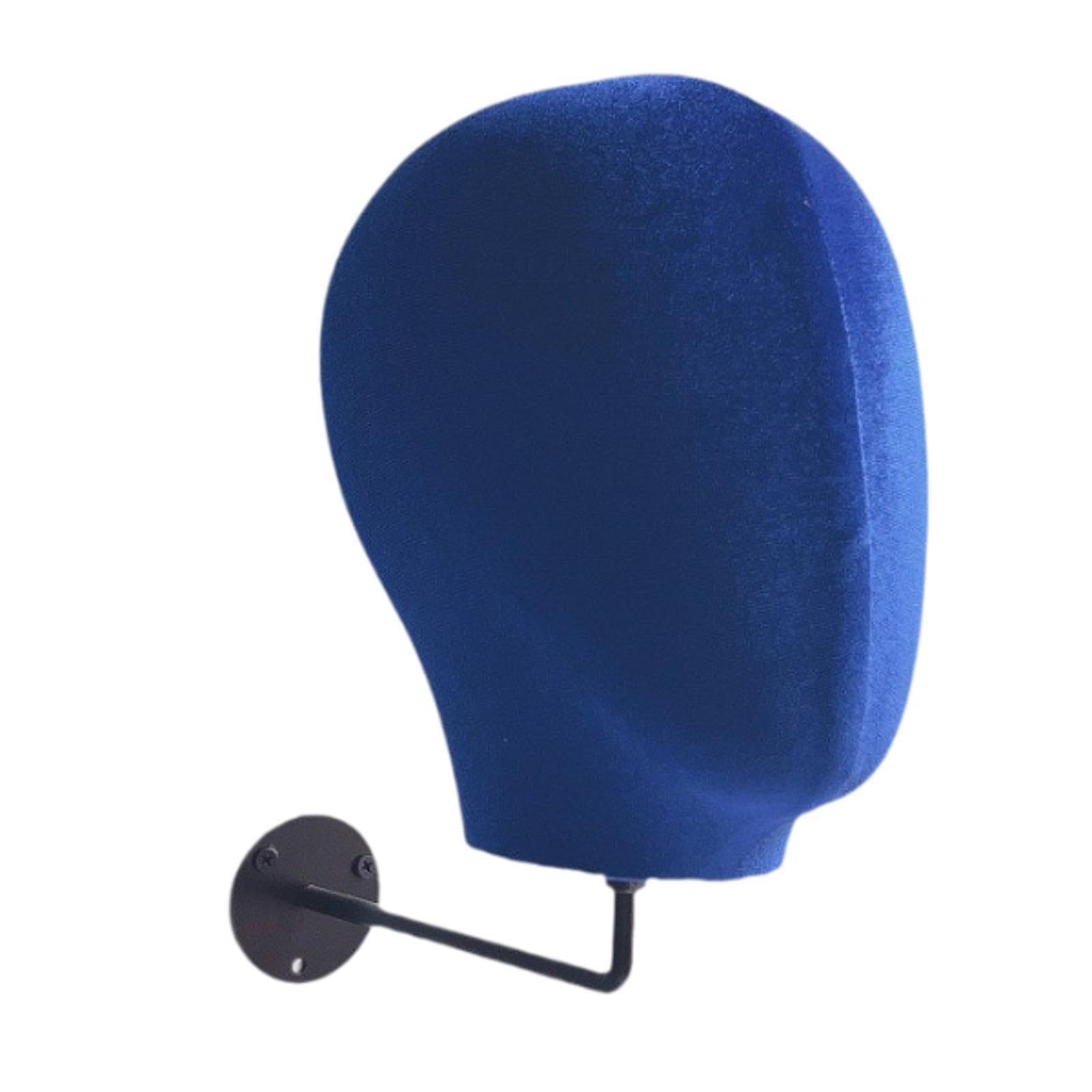 POXZSFX Wall Mounted Mannequin Head Display For Wigs Modern Hat Storage Solution Effortless Installation For Stylish Spaces Wall Mounted Wig Stand Holder Hat