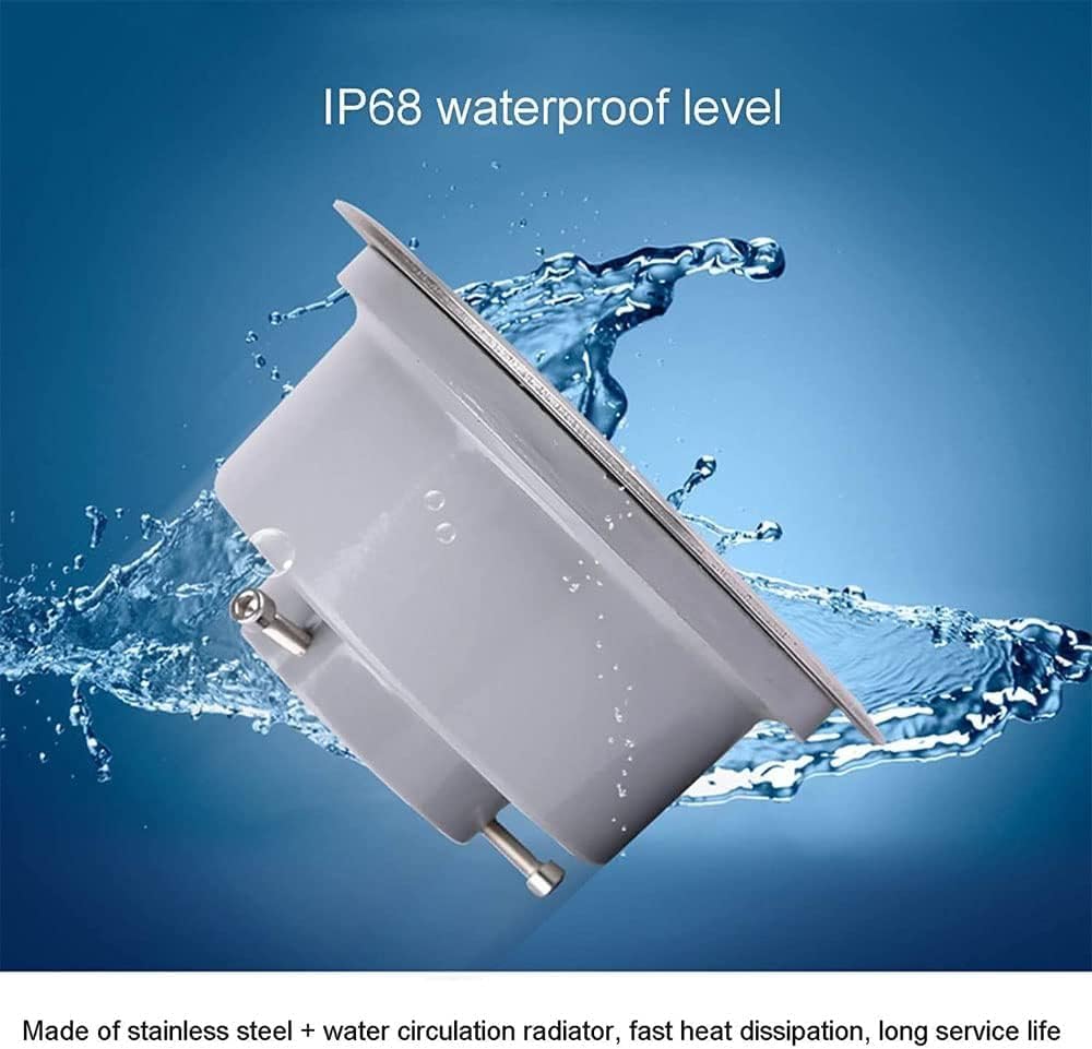 Chandeliers Small Ceiling Light 3W 6W 9W 12W 18W 24W LED Pond Lights Stainless Steel Ring Fountain Light Underwater Light Waterproof IP68 Pool Light for Aqaurium Garden Waterfall P