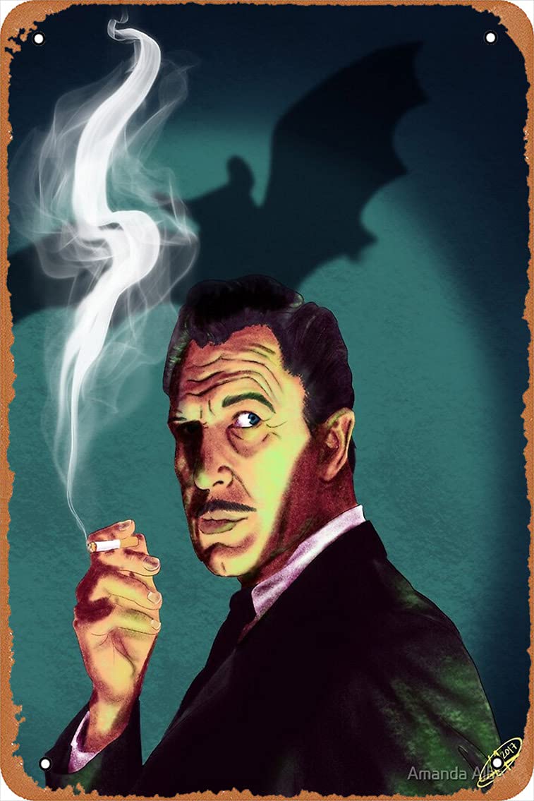 Metal Sign - Vincent Price Tin Poster 12 X 8 Inches