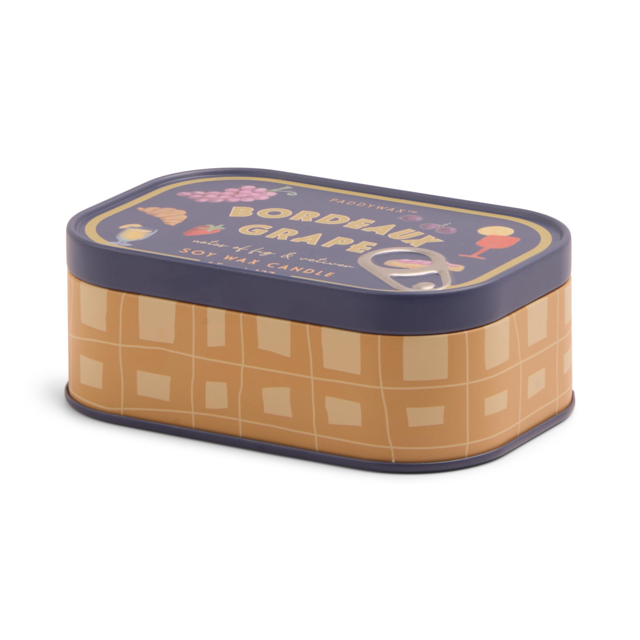 Paddywax Bistro Range Tin Candle - Bordeaux Grape