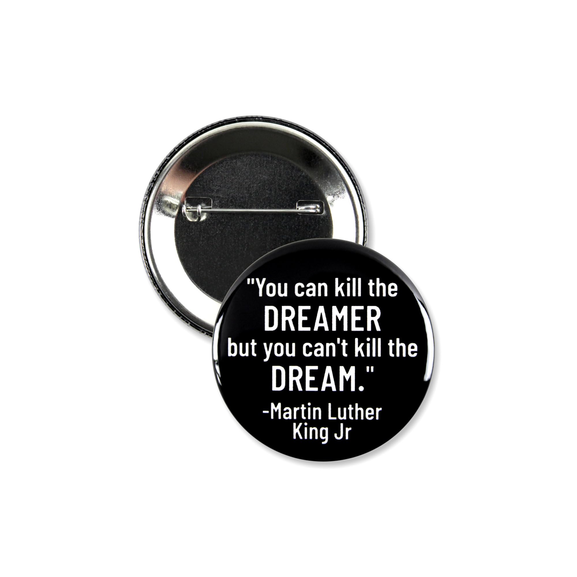 Dr. Martin Luther King Jr. Day Pinback Buttons - Honoring His Dream - MLK Celebration Badges for Schools, Events & Black History Month - Ideal for Memorials & Tribute Events - 2.25 Inch (25-Pack) - Image 2
