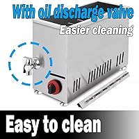 Vista 6 de Freidora de maíz para perros con queso comercial, máquina para hacer palitos de perritos calientes, freidoras de gas LPG para cocina, restaurante