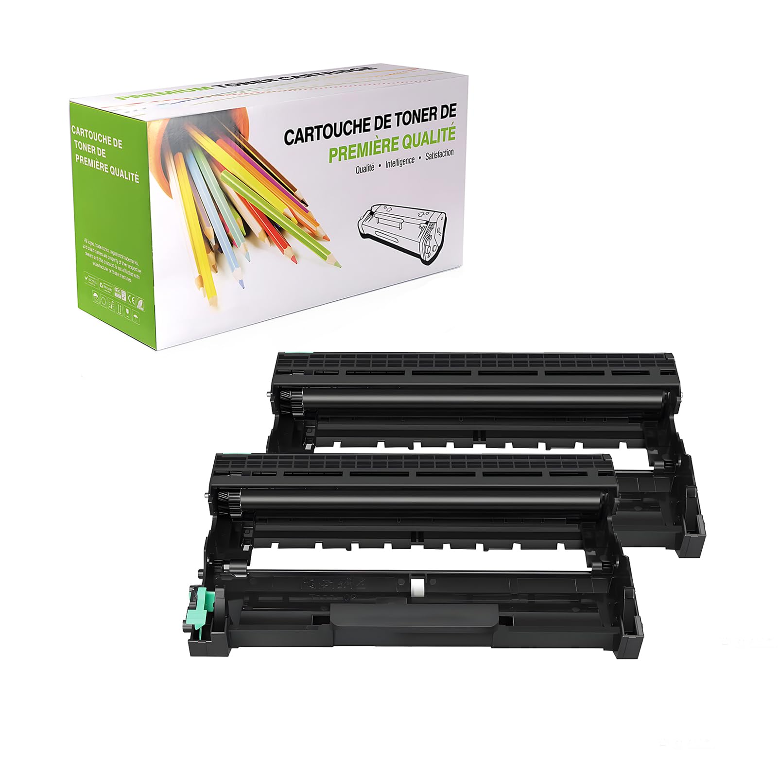 Kompatybilny zamiennik zespołu bębna dla Brother DR-360 DR360 do użytku z Brother HL-2140 HL-2150N HL-2170W MFC-7320 7440N 7840W DCP-7030 DCP-7040 drukarką,(czarny-12000 stron),2 pack