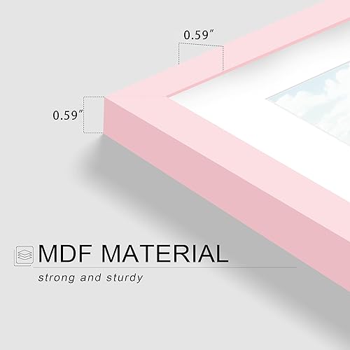 Miniatura 514 de Picrit - Juego de 12 portarretratos de 5 x 7 pulgadas para colgar en la pared o exhibir sobre una mesa, para fotos de 4 x 6 con paspartú o 5 x 7