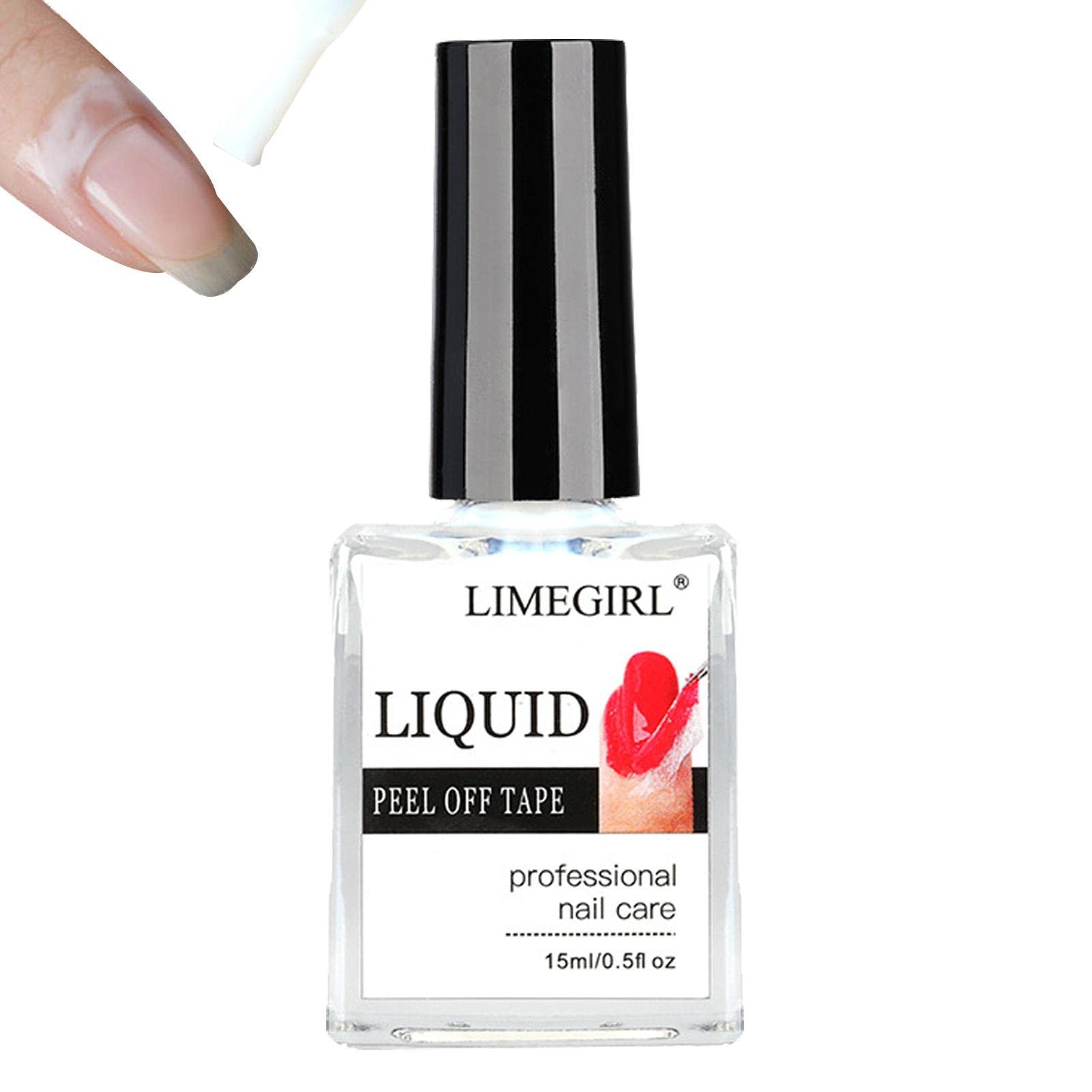 15ml Peel off Nail Polish for Nails, 1 Latex Nail Polish Barrier, Easy Peel Polish Barrier, Anti-overflow Glue, Manicure Edge Protection