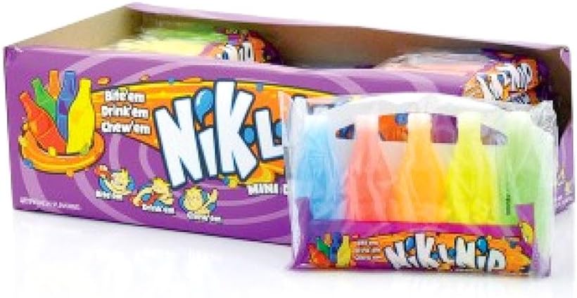 Nik-L-Nip Mini Drinks, Liquid Candy Bags (Pack of 18)