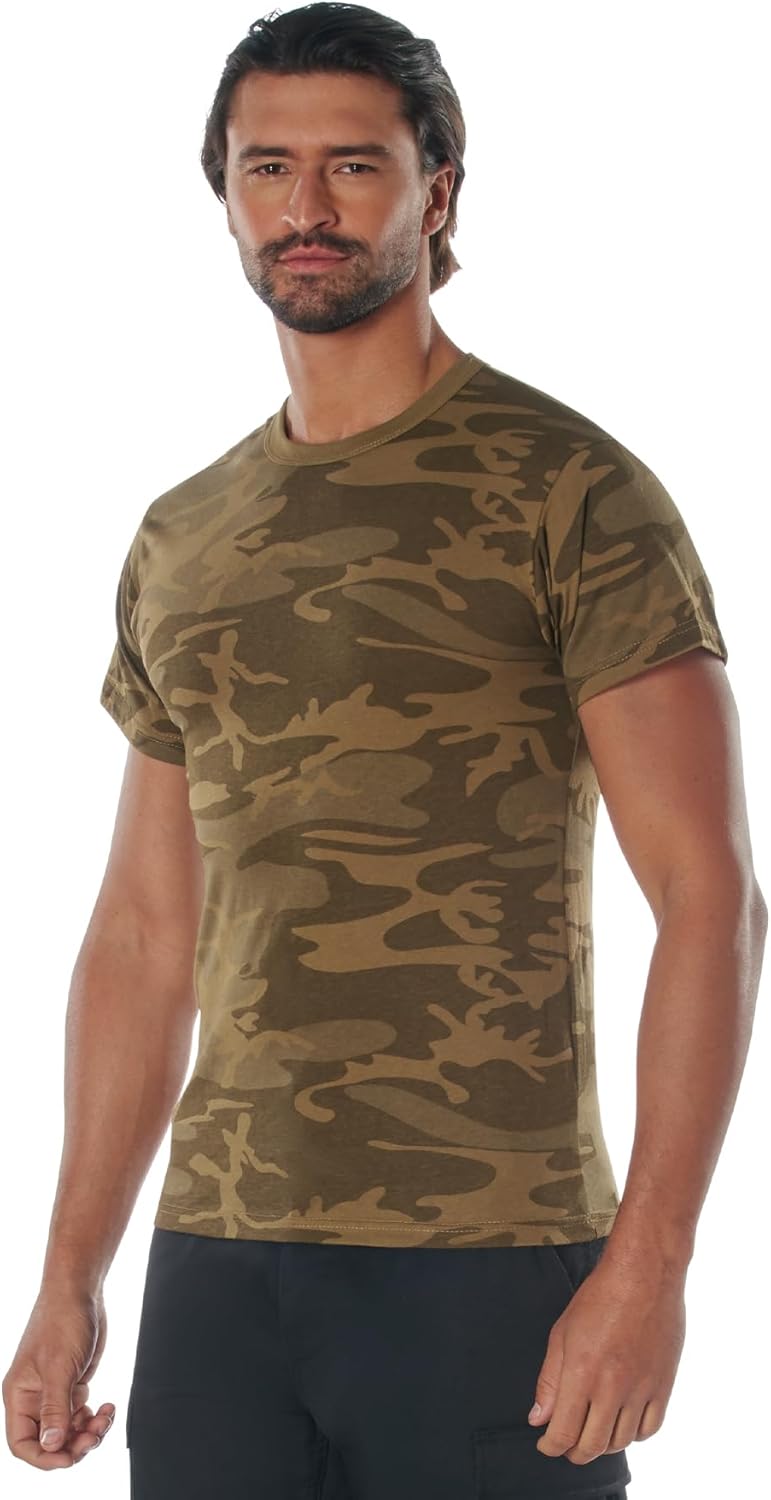 Rothco Camo T-Shirt – Rugged Short Sleeve Crew Neck Base Layer Tee Shirt - Image 6