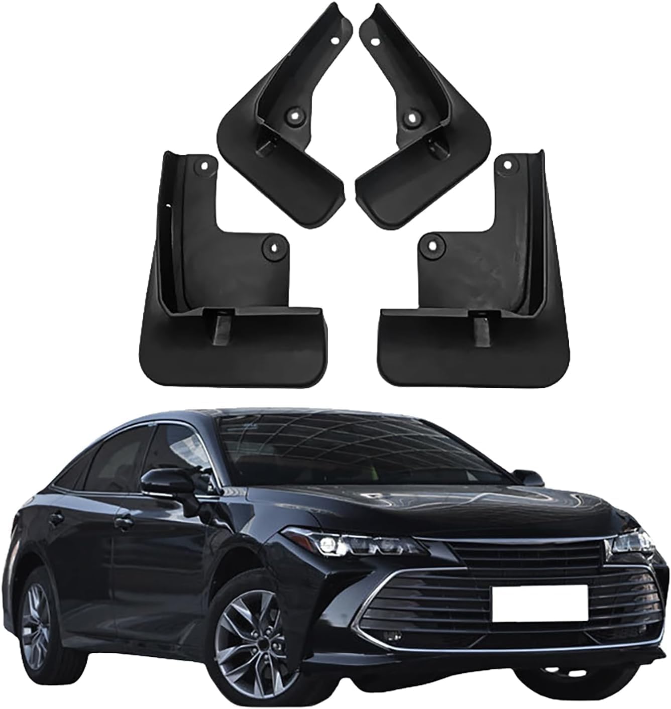 NYSLDSCO 4Pcs Premium Mud Flaps for Toyota Avalon XX50 2019-2023 Front and Rear Splash Guards Durable Mudguards Protection Against Road Debris