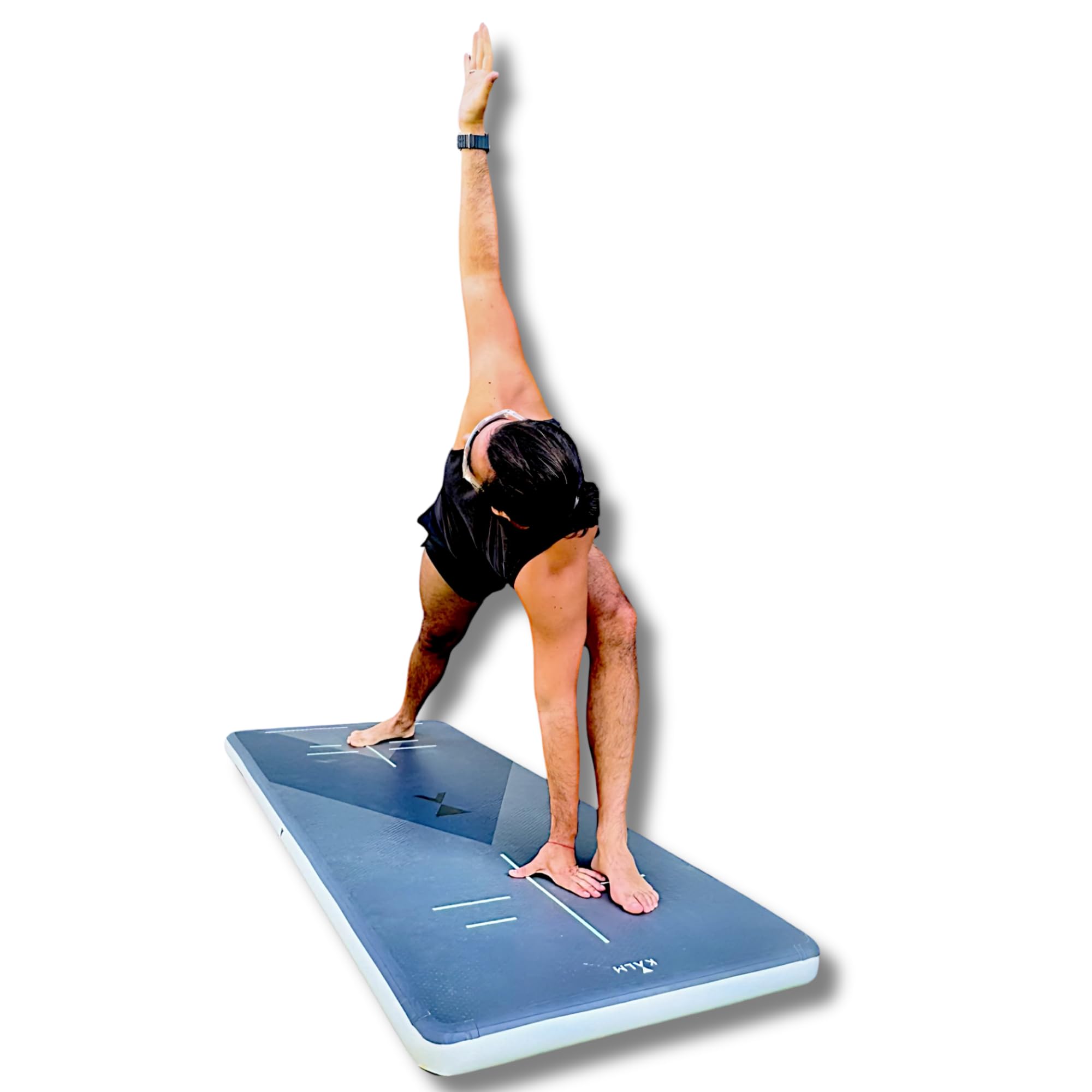 Tumble Track Mat for Beach Yoga Outdoor Gymnastics Inflatable and Portable Air Tumbling Mat Outdoor Fitness Mat Sand