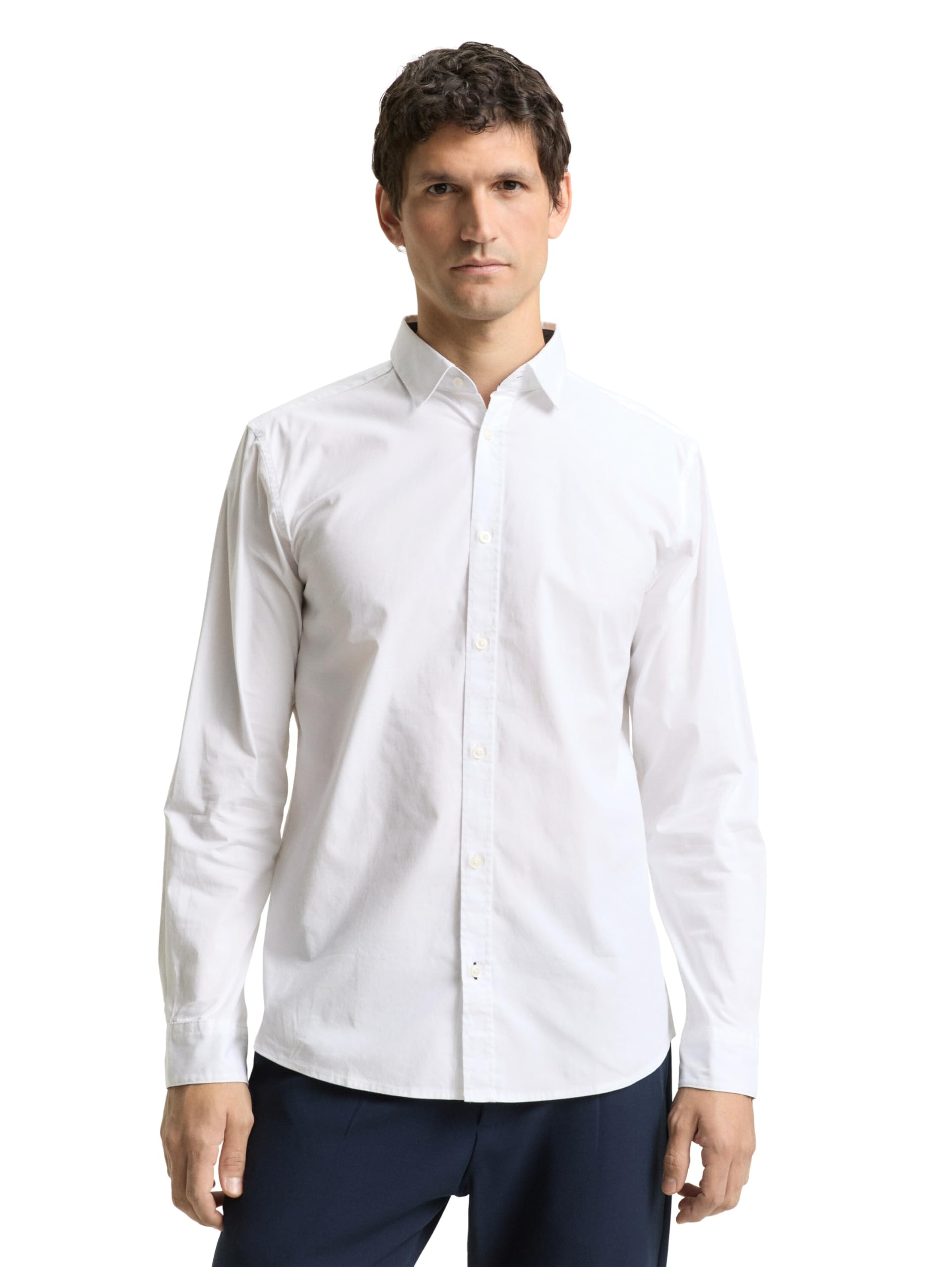 TOM TAILOR Herren Regular Fit Hemd mit Stretch