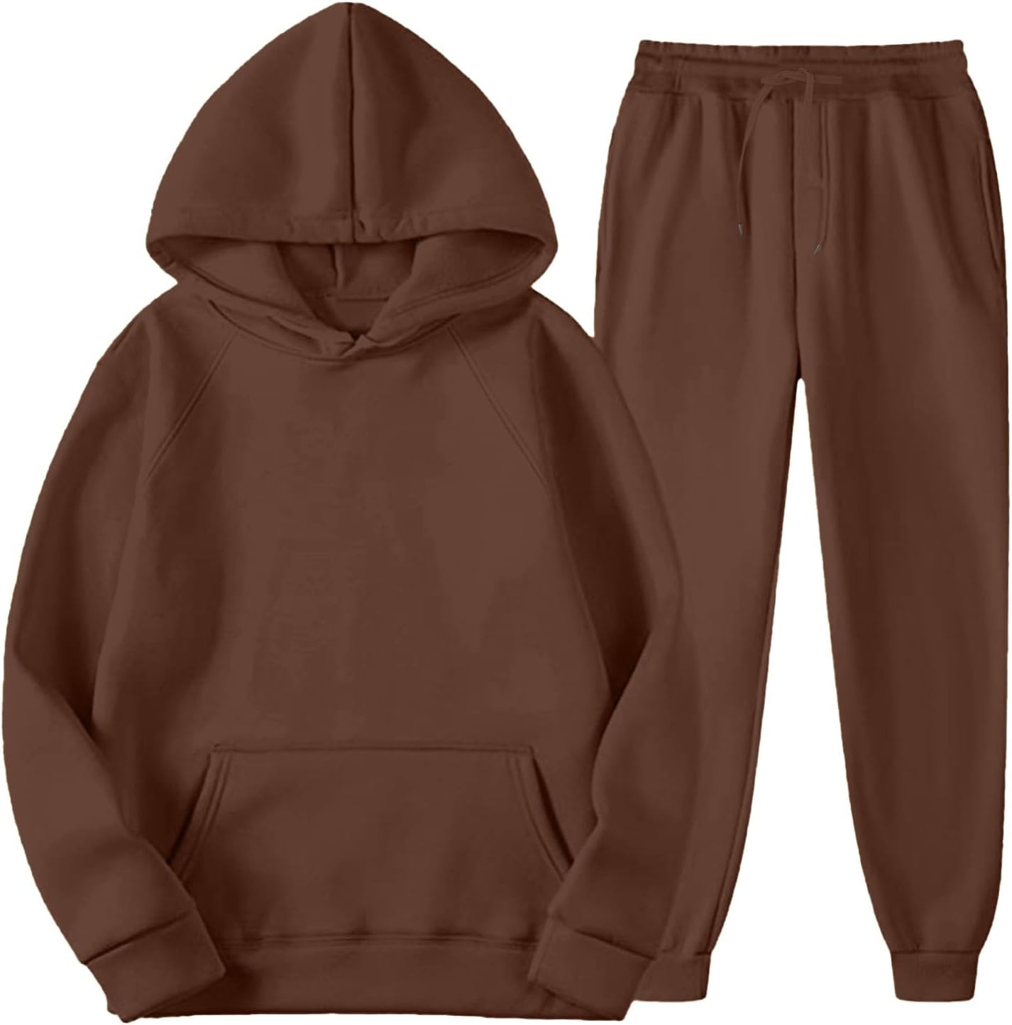 Boys Girls Sweatsuit Hooded Sweatshirt Jogger Sweatpants Tracksuit Long Sleeve Casual Pullover Hoodie Athletic Outfits