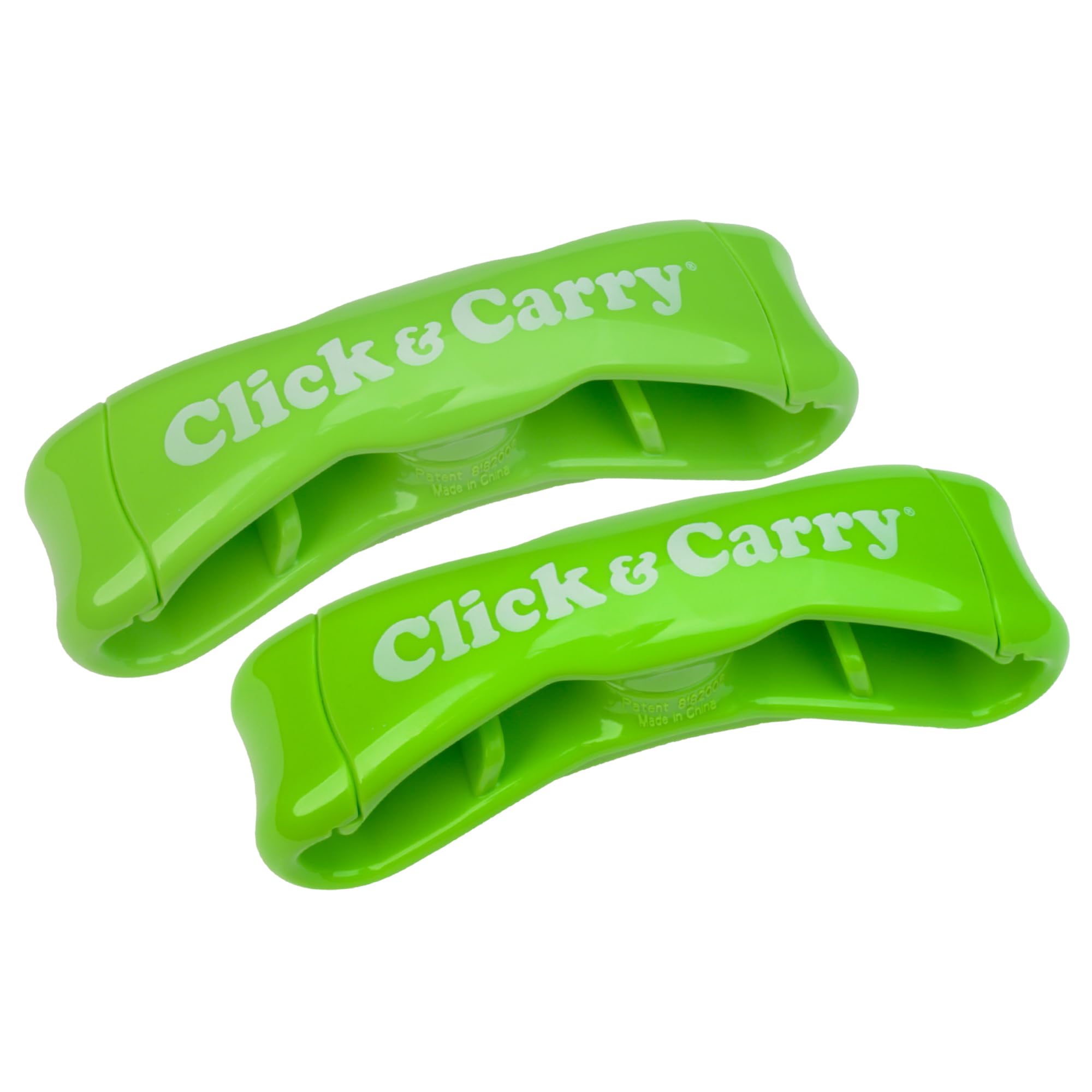 Click & Carry Grocery Bag Carrier Handle - Carry More in Fewer Trips, 100lb Capacity, Hands-Free, Gel-Padded Ergonomic Design, Shopping & Grocery Bag