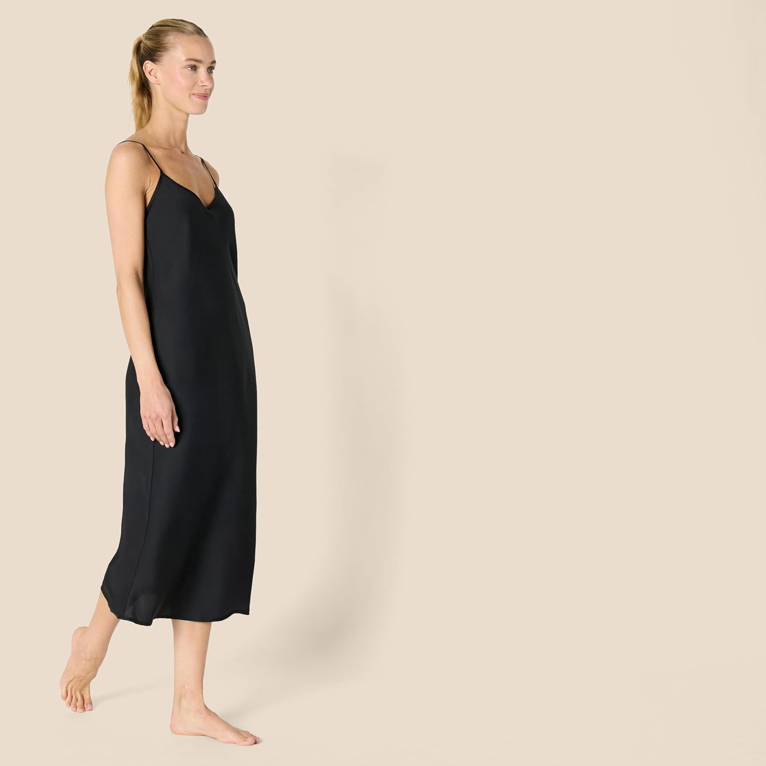 Amazon Essentials Women's Satin Sleepwear Cami Slip Nightgown - Image 2