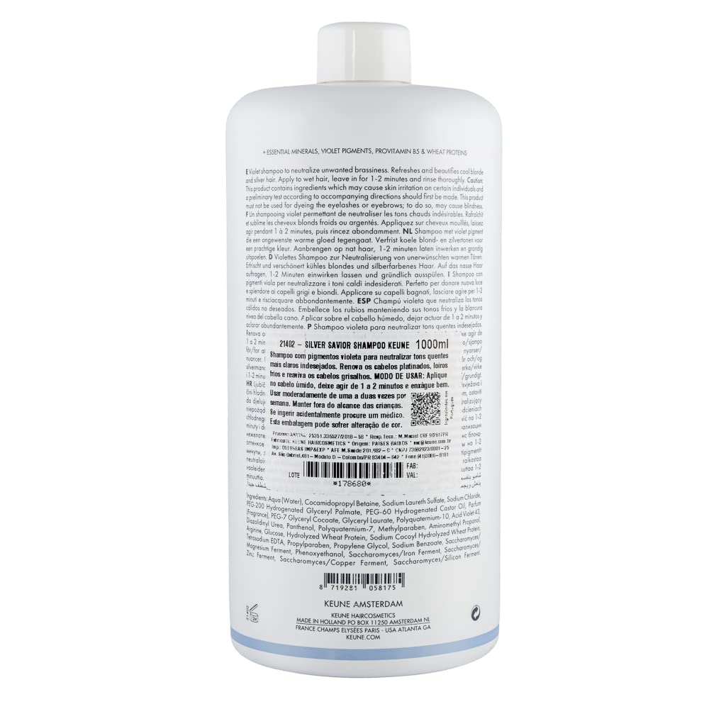 KEUNE Care Silver Savior Shampoo 1000 ml