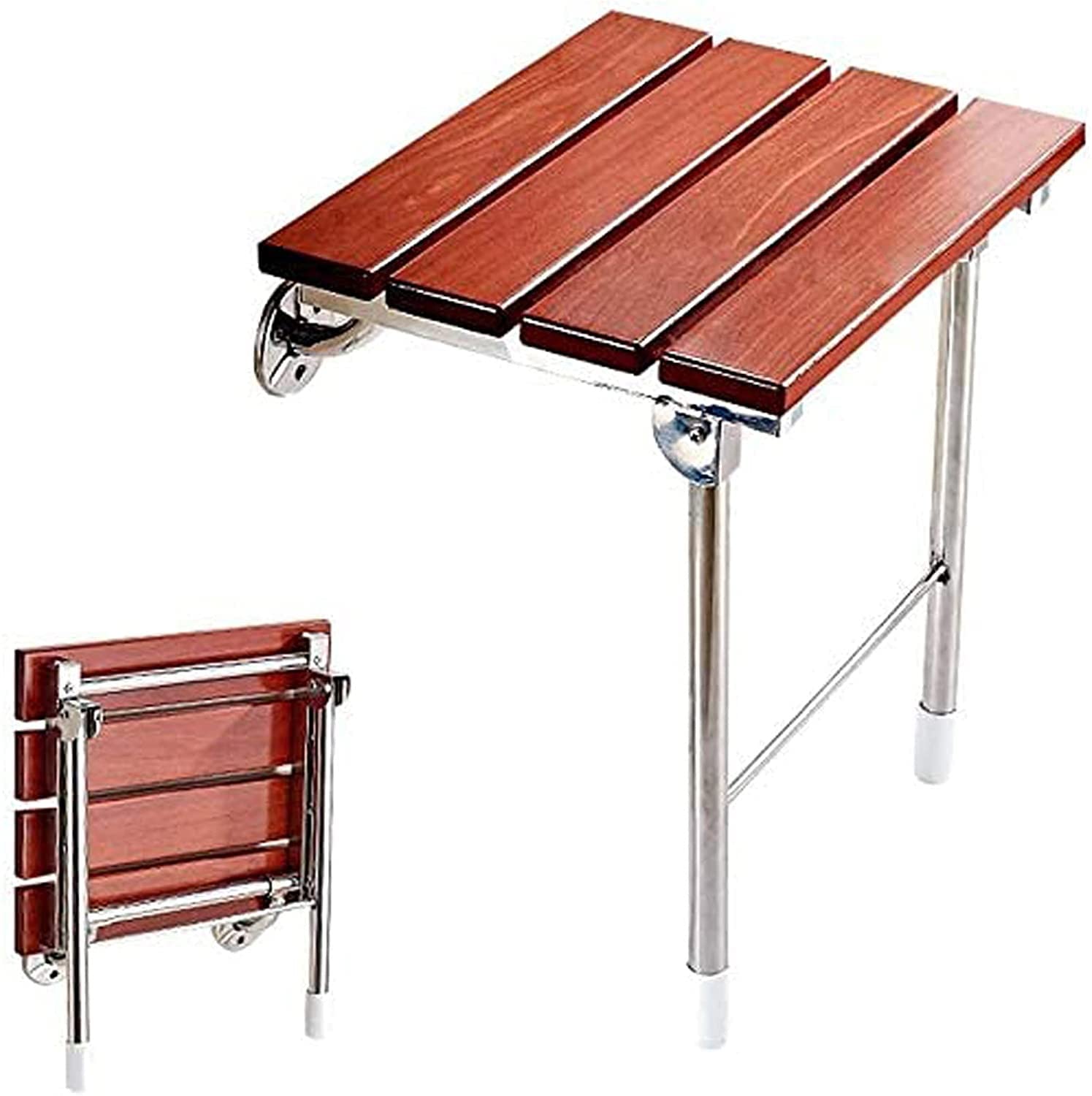 Tabouret de salle de bain en bois massif pour douche sereine