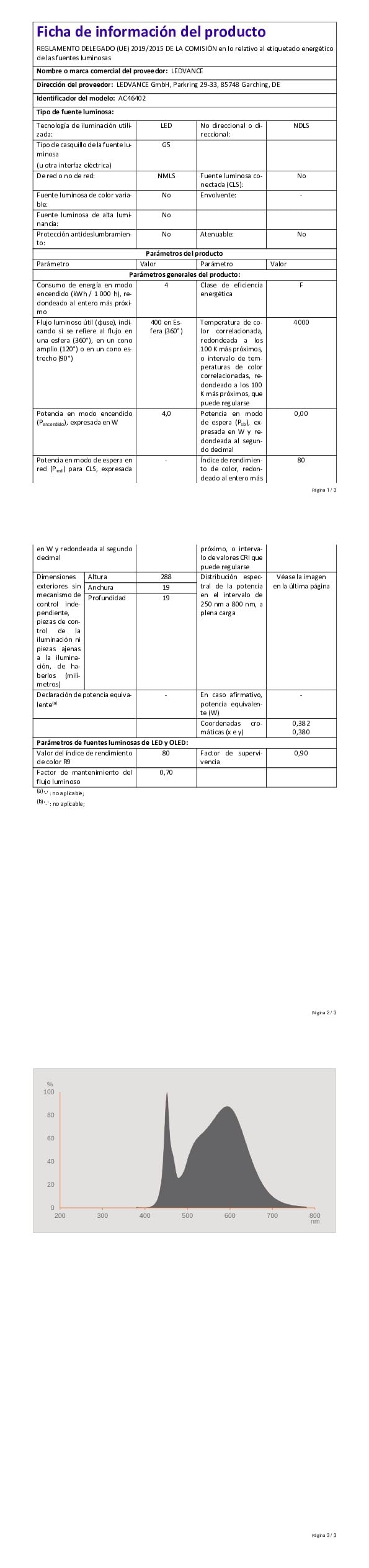 OSRAM LED TUBE T5 HF L8 SHORT 288 mm, tubo LED lineal, 4W, 400lm, 4000K, luz blanca fría, reemplazo LED para tubos fluorescentes T5 clásicos con casquillo G5, larga vida, optimo consumo de energía