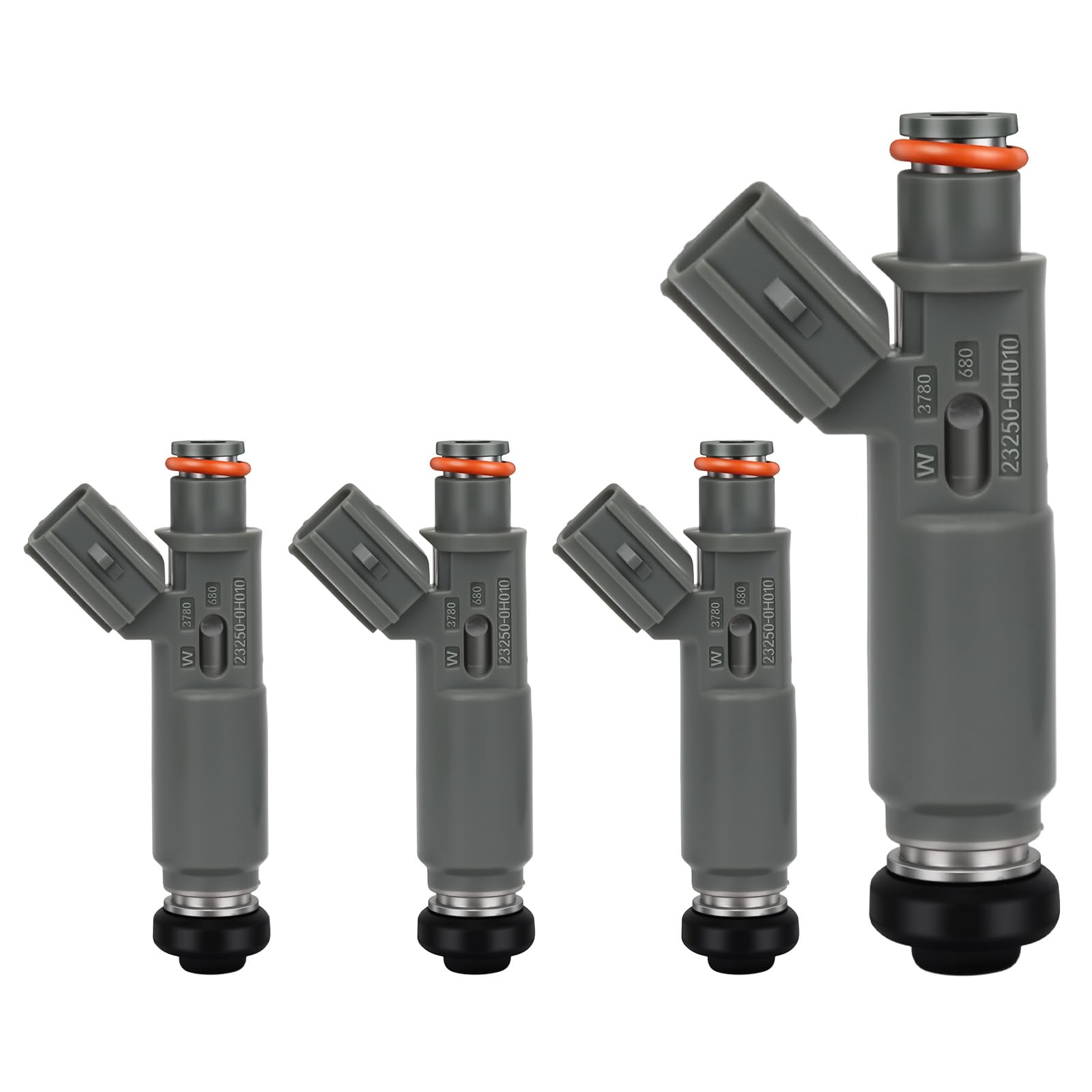4 inyectores de combustible compatibles con Toyota RAV4 Highlander 2001-2003 Camry Solara 2002-2003 2.0L 2.4L L4 Reemplaza 23250-0H010 23209-28020